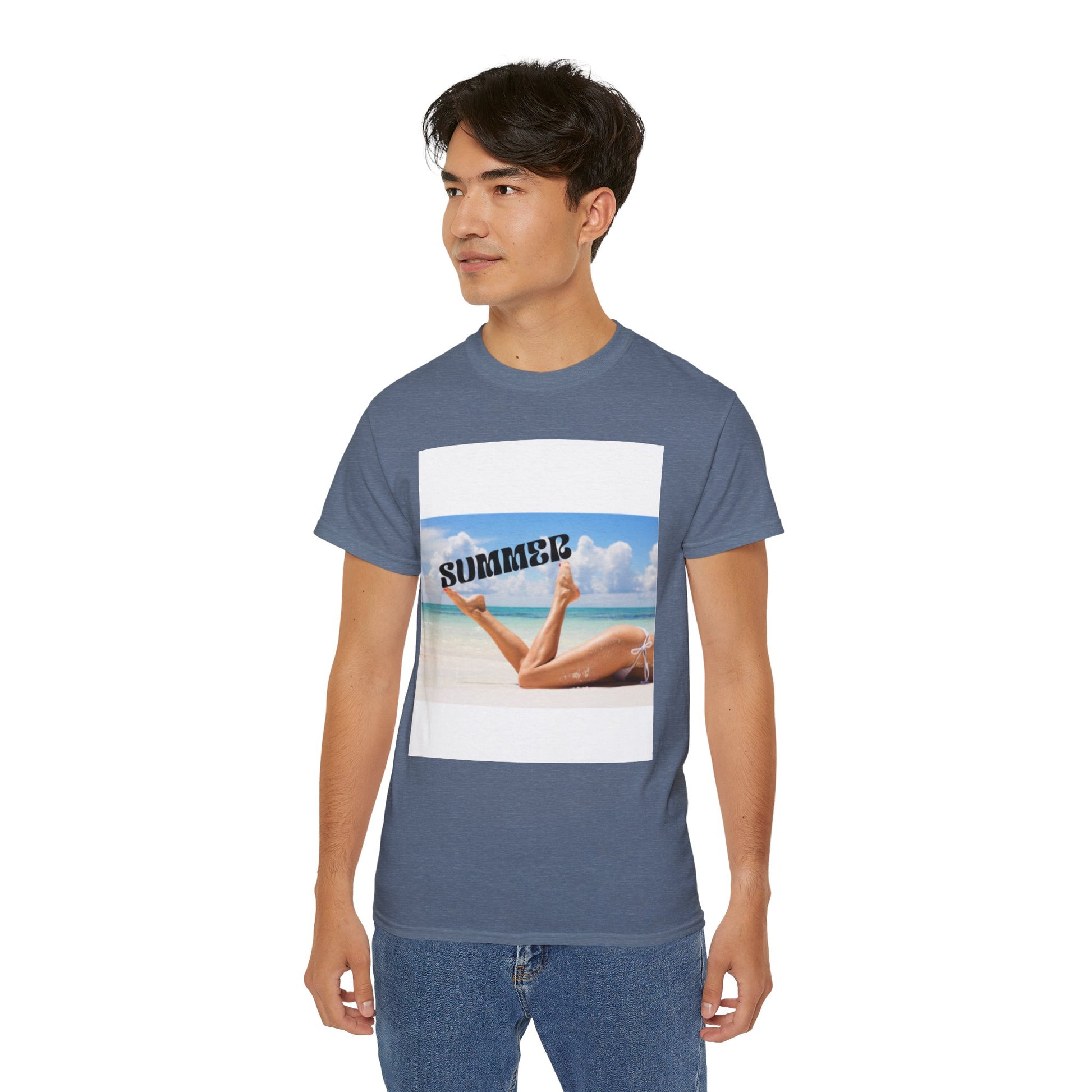 Summer Vibes Unisex Cotton Tee, Beach Shirt, Vacation Apparel, Casual Outfit, Gift for Summer Lovers