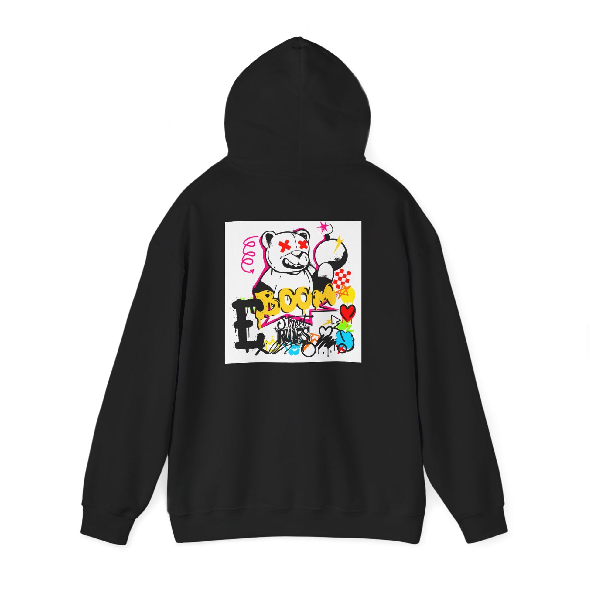Street Art Hoodie — Colorful Graffiti Bunny Design