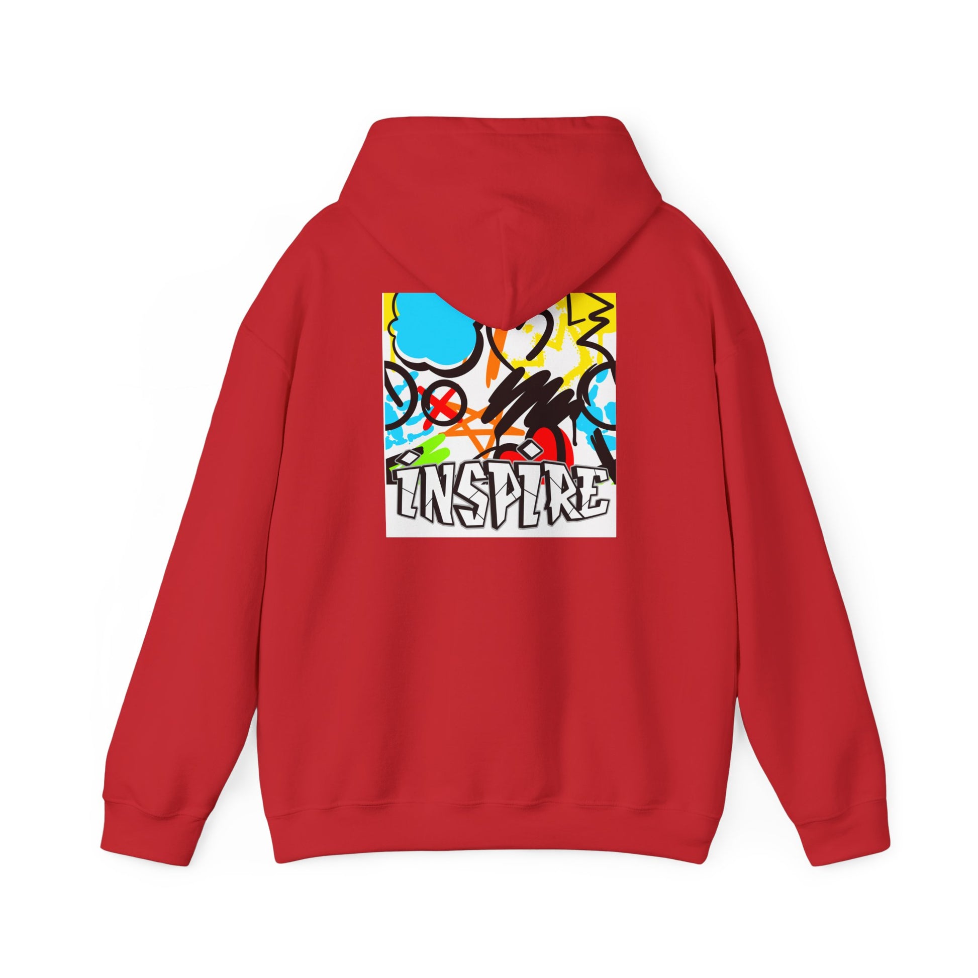 Inspire Street Art Hoodie — Colorful Graffiti Graphic Pullover