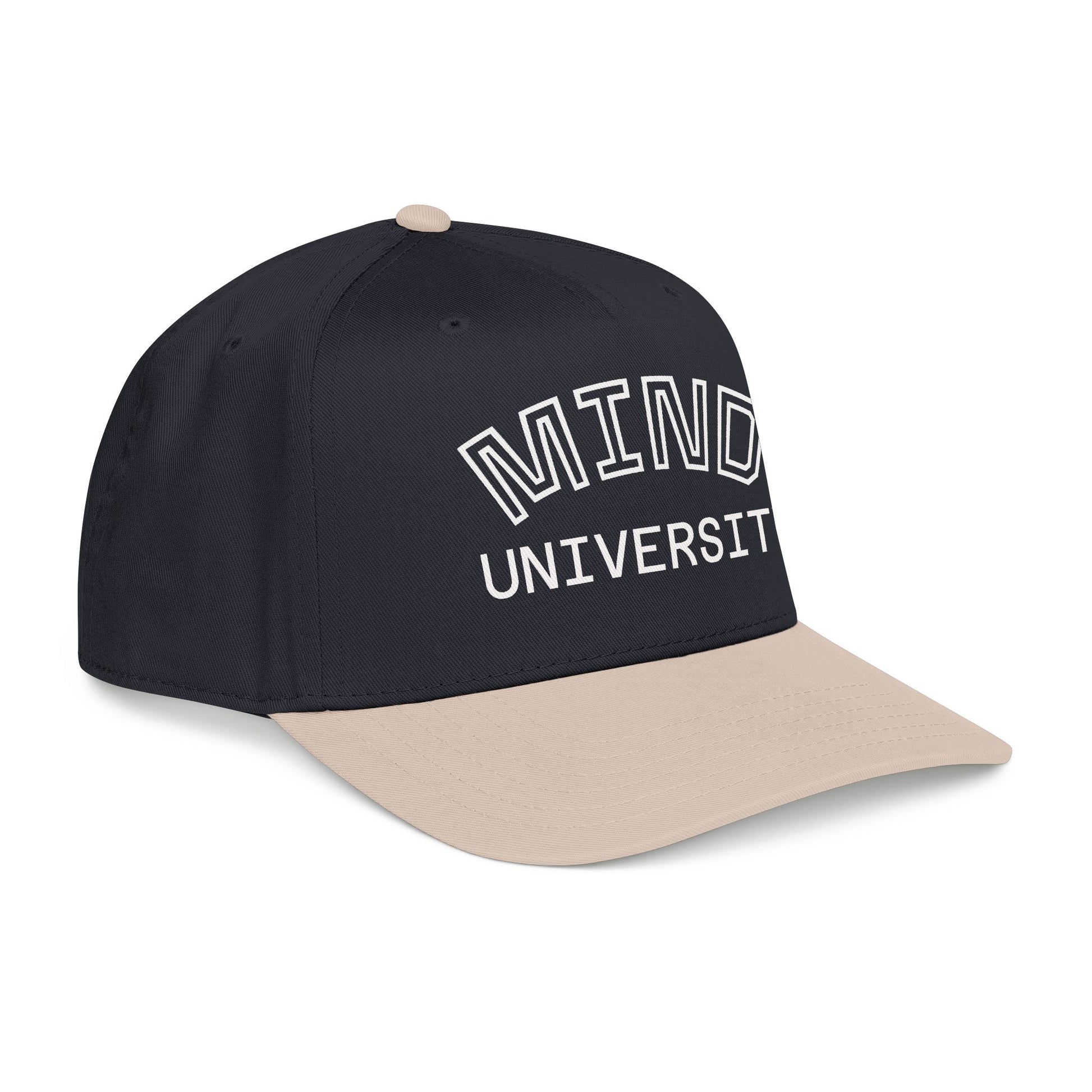 Mind University Baseball Cap — Two-Tone Embroidered College-Style Hat
