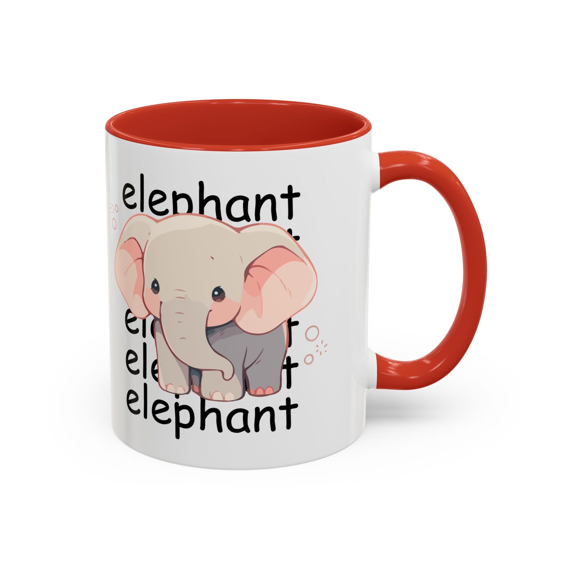 Cute Elephant Accent Coffee Mug | Perfect Gift for Animal Lovers, Nursery Decor, Funny Quote, Unique Drinkware, Birthday Present
