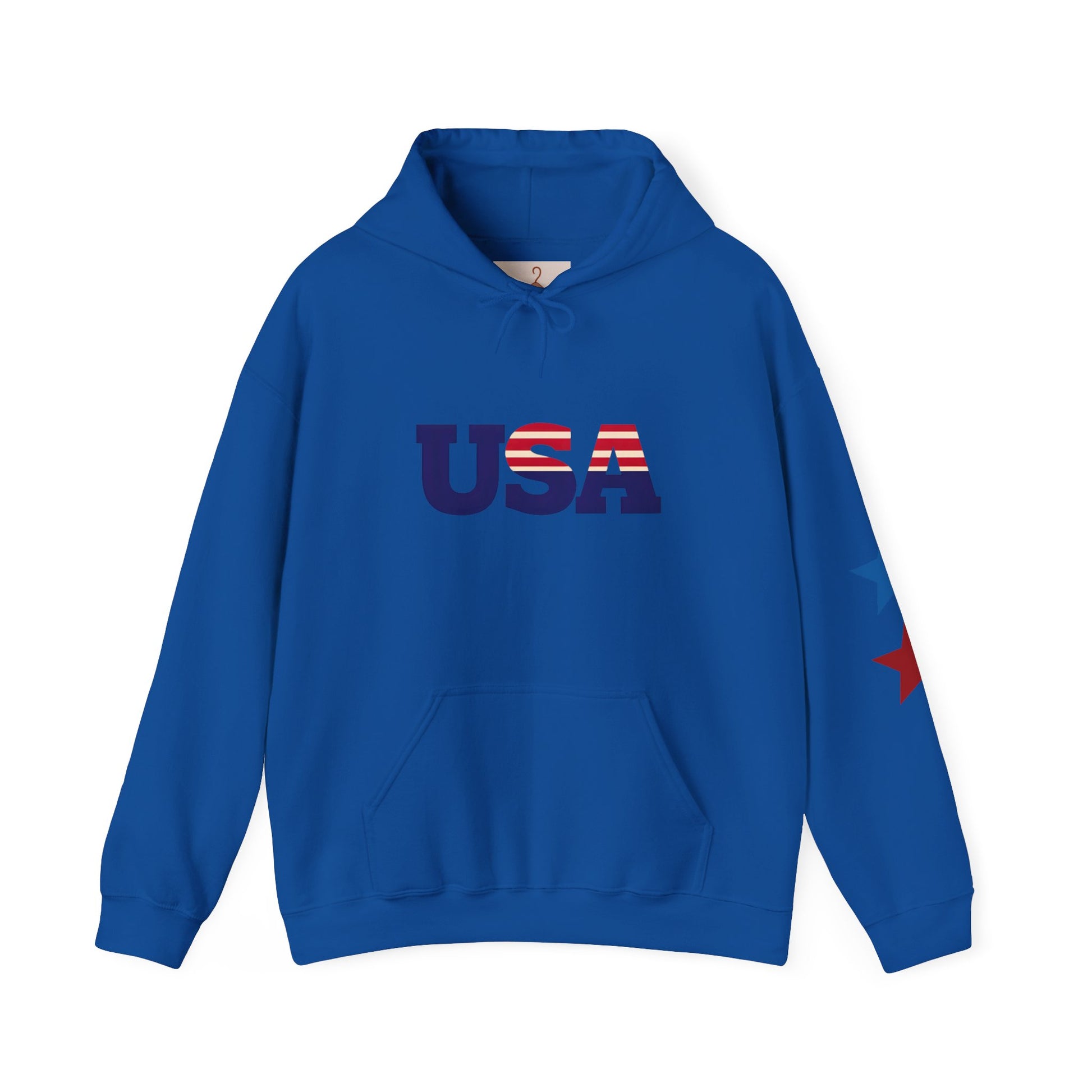 USA Flag Hoodie - Unisex Heavy Blend™ Sweatshirt