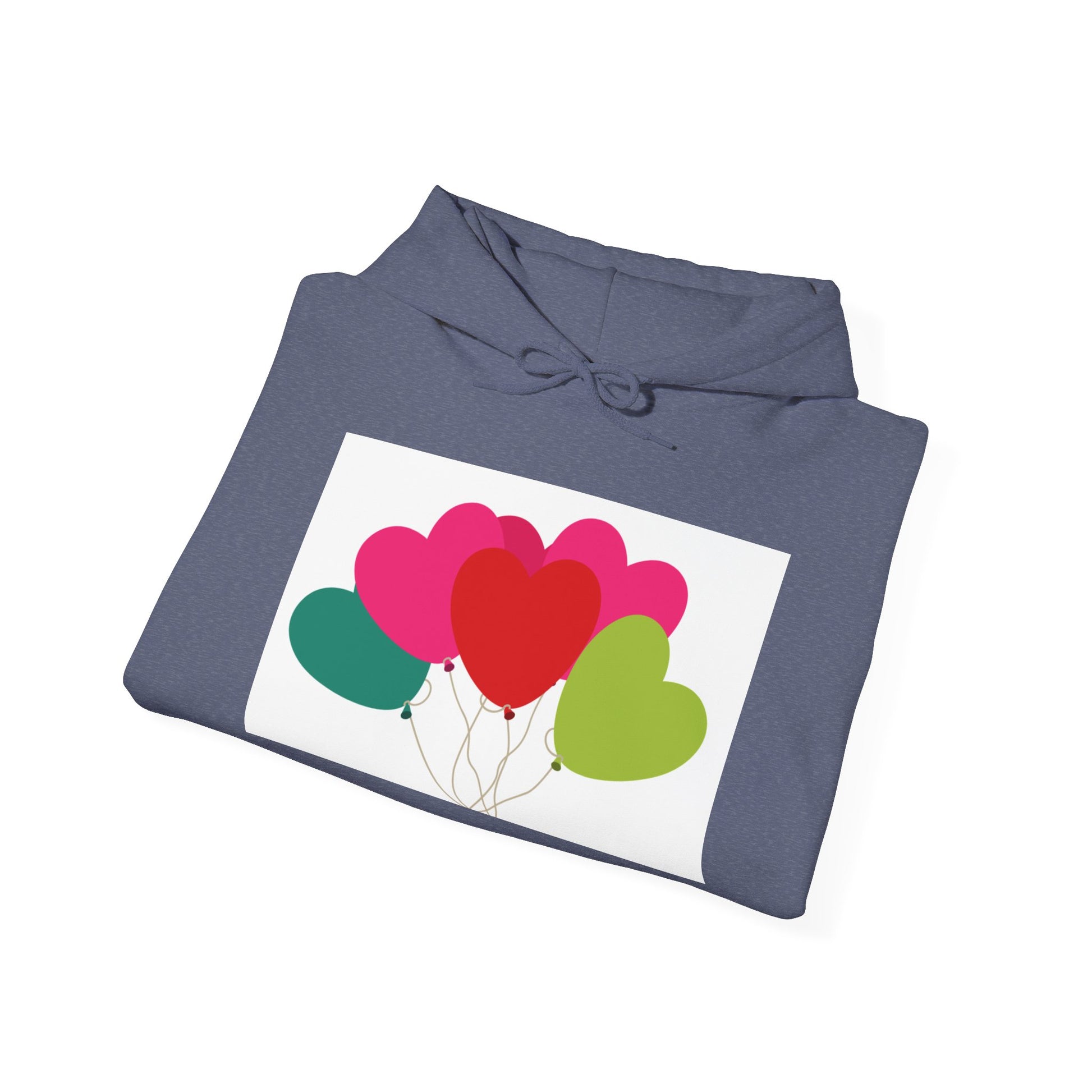 Heart Balloon Unisex Hoodie | Cozy Gift for Valentine's Day