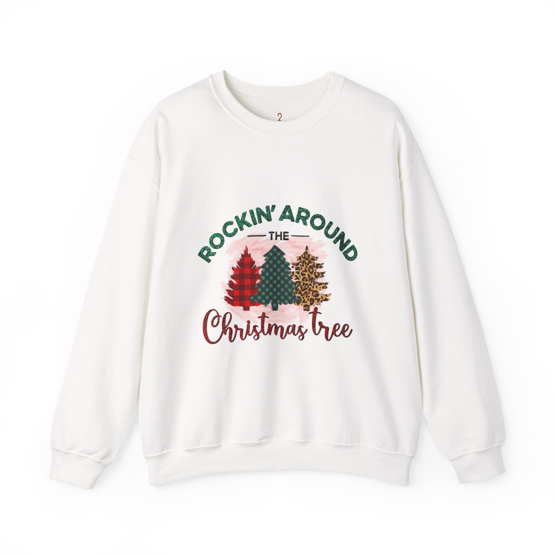Rockin' Around the Christmas Tree Sweatshirt — Retro Holiday Crewneck