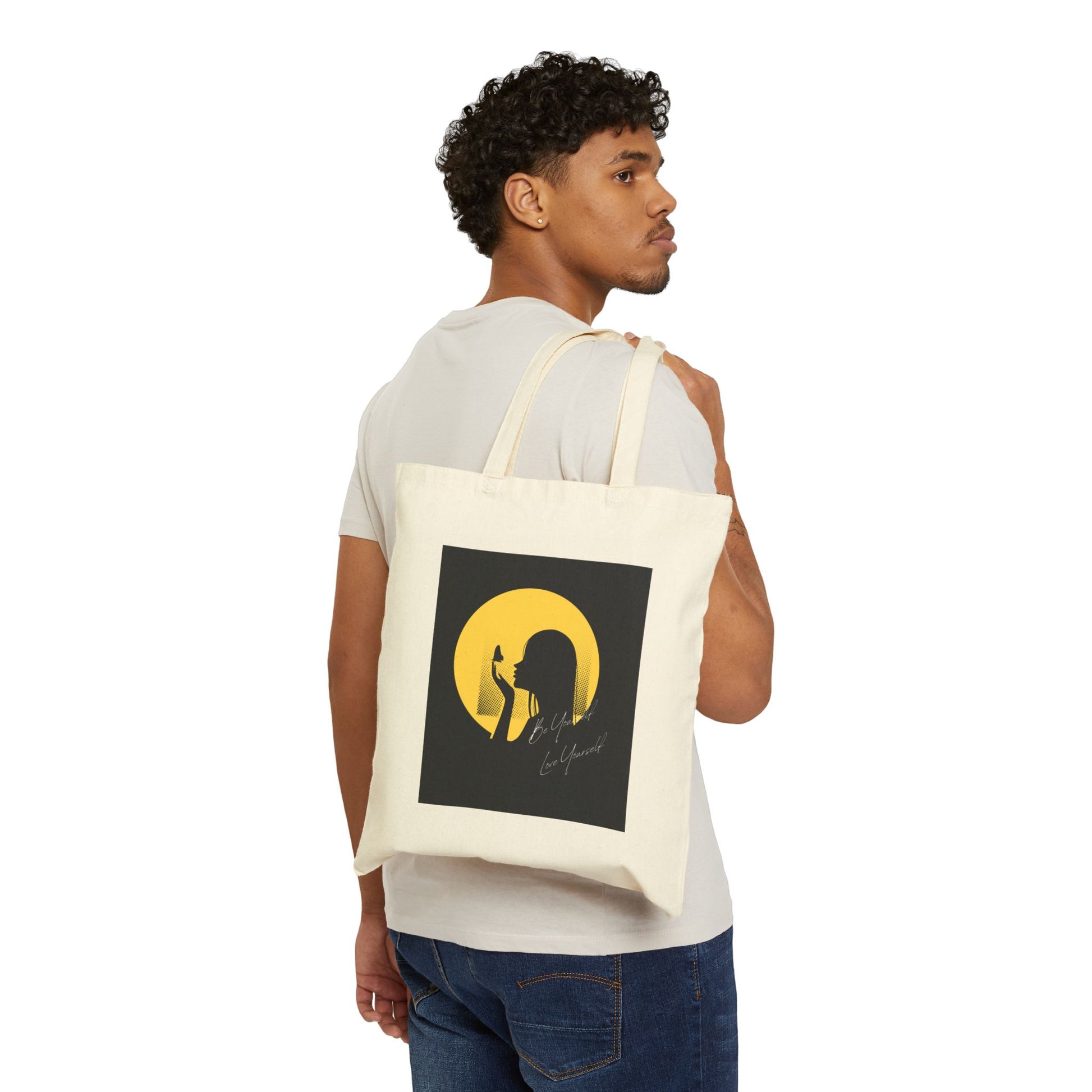 Chic Cotton Canvas Tote Bag - Stylish Eco-Friendly Shopper, Perfect for Everyday Use