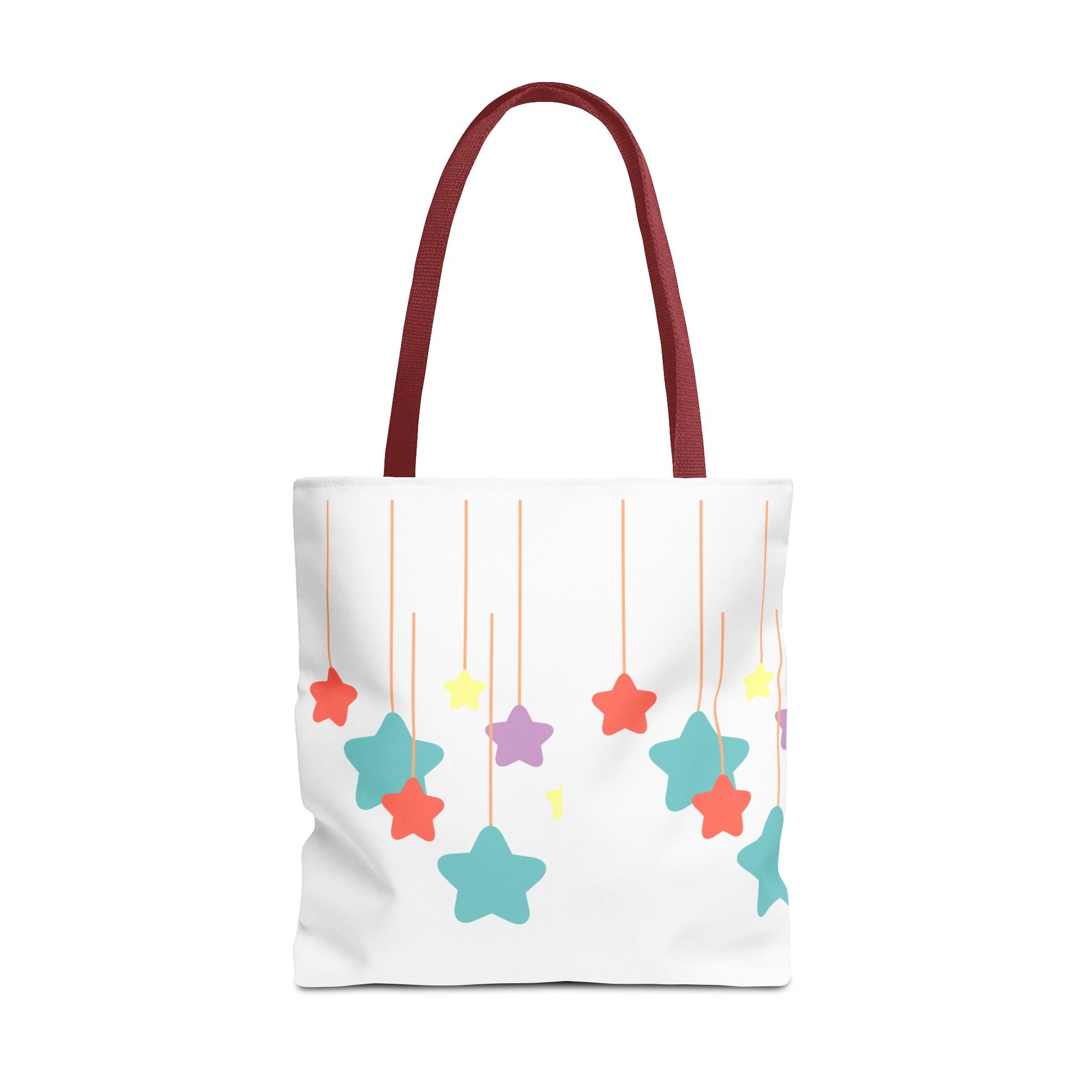 Stars and Stripes Tote Bag, Colorful Canvas Bag, Ideal Gift for Her, Summer Outings, Eco-Friendly Shopping, Fun Accessories, Artful Design