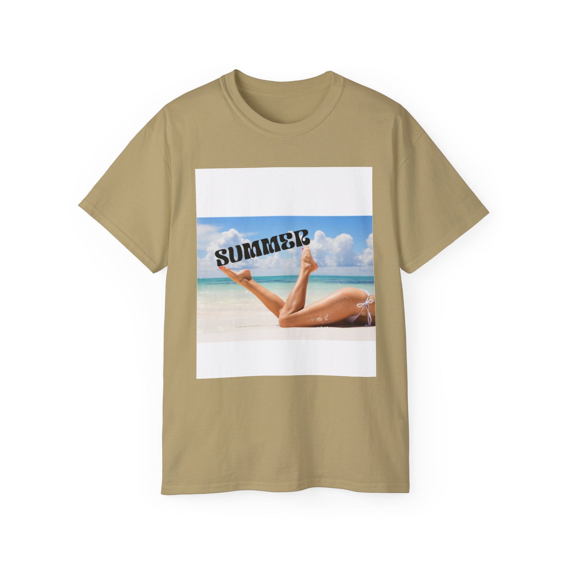 Summer Vibes Unisex Cotton Tee, Beach Shirt, Vacation Apparel, Casual Outfit, Gift for Summer Lovers