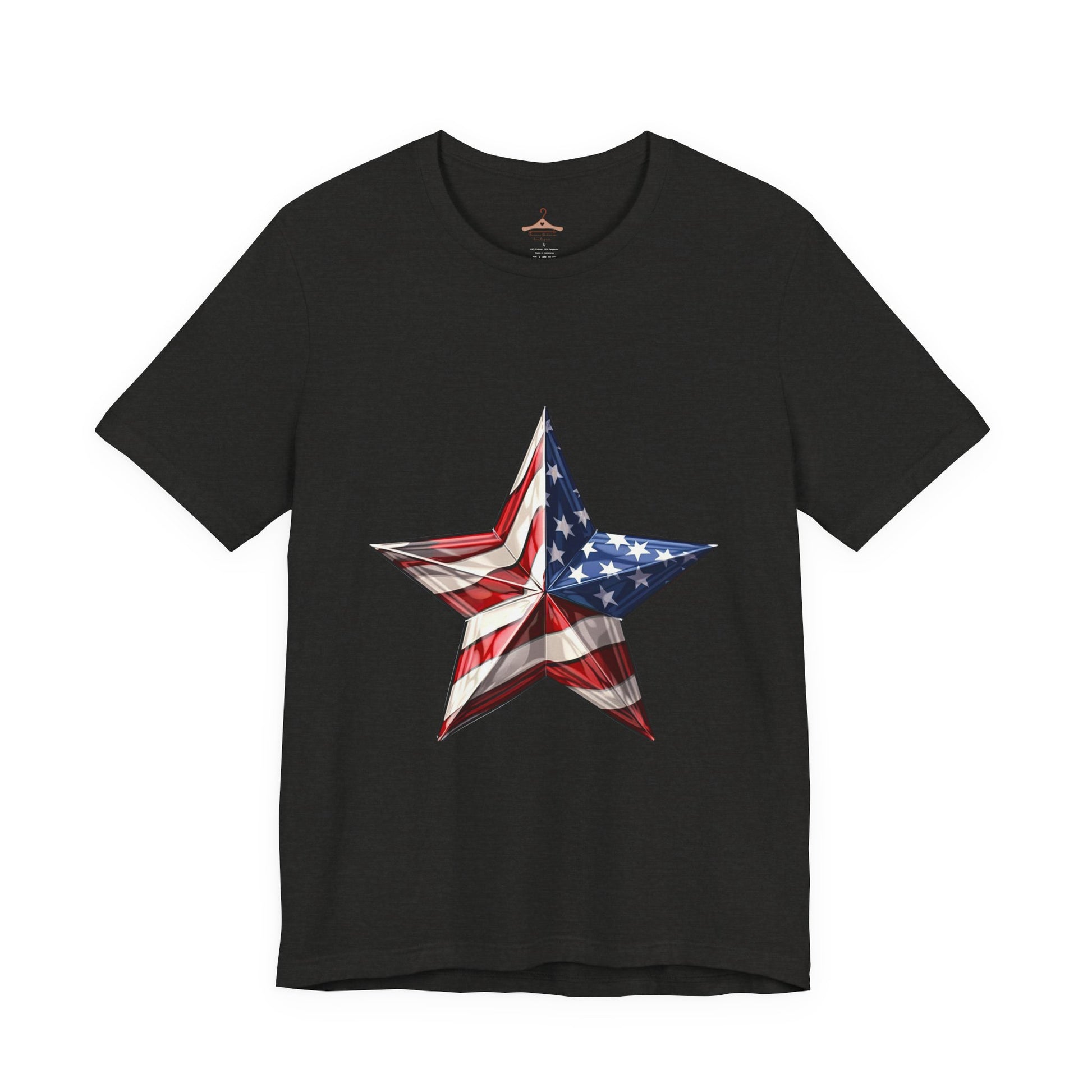 American Flag Star T-Shirt — Patriotic USA Graphic Tee