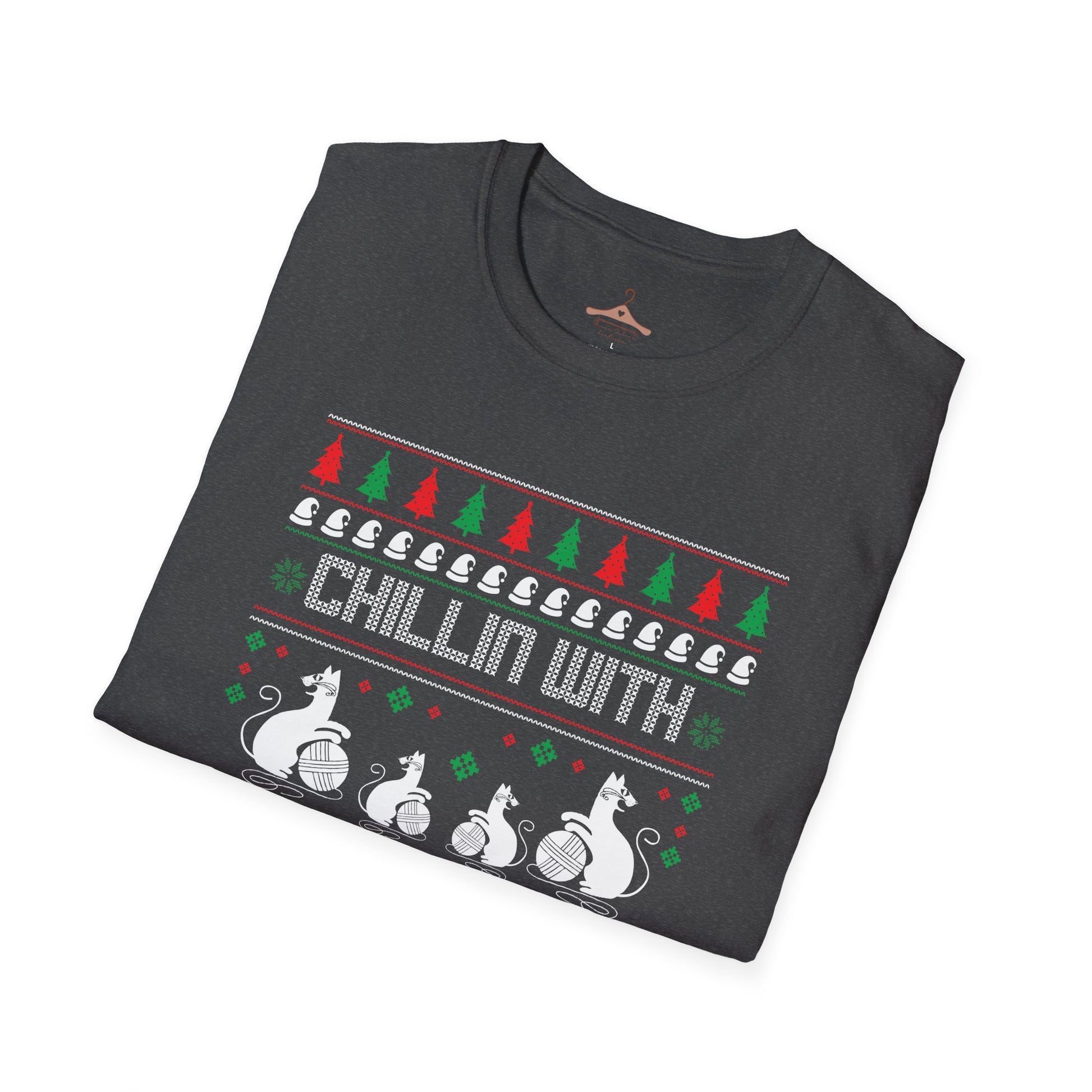 Chillin' With My Snowmies T-Shirt — Funny Christmas Ugly Sweater Ski Snowman Tee
