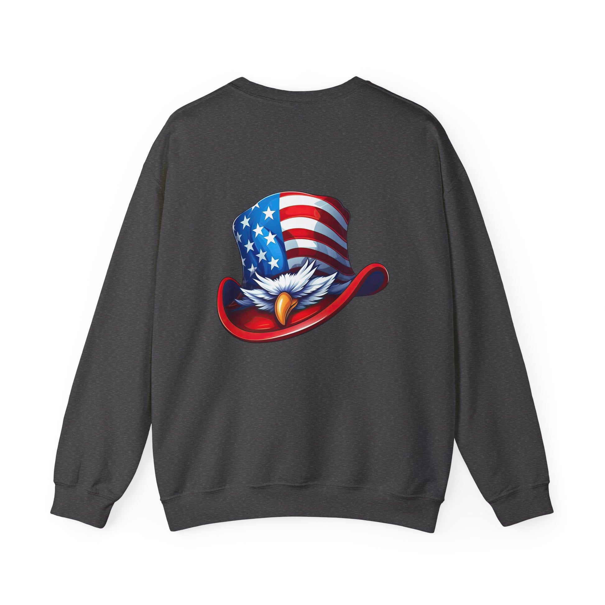 Patriotic Eagle Sweatshirt, USA Pride Crewneck Sweatshirt, Fourth of July Apparel, American Heritage Gift, Independence Day Sweatshirt