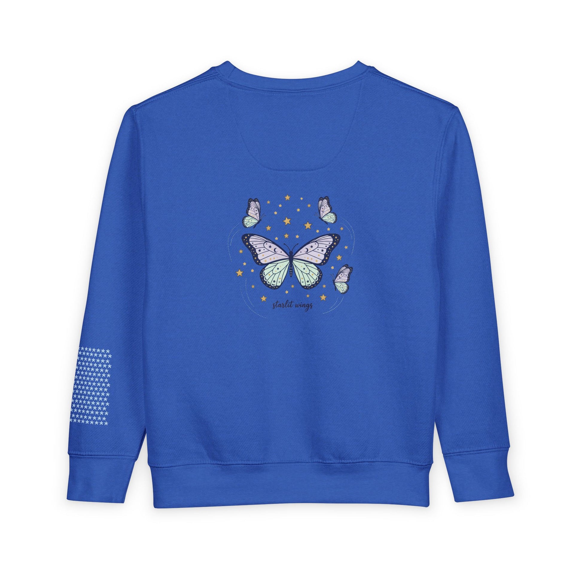 Butterfly Wings Toddler Sweatshirt — Purple Green Cute Kids Pullover