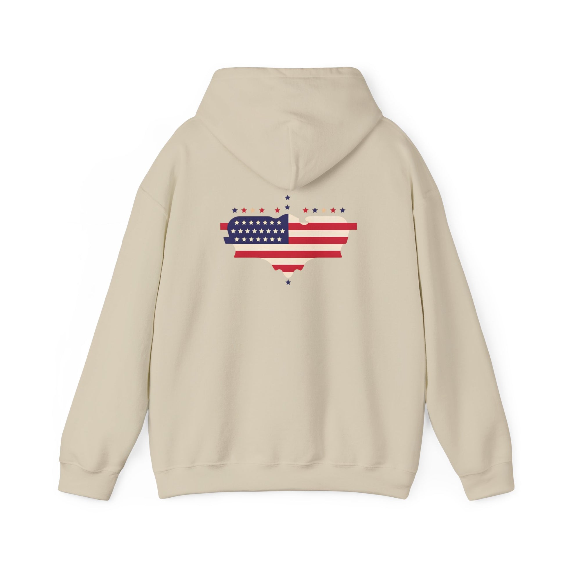 Patriotic Heart Hooded Sweatshirt