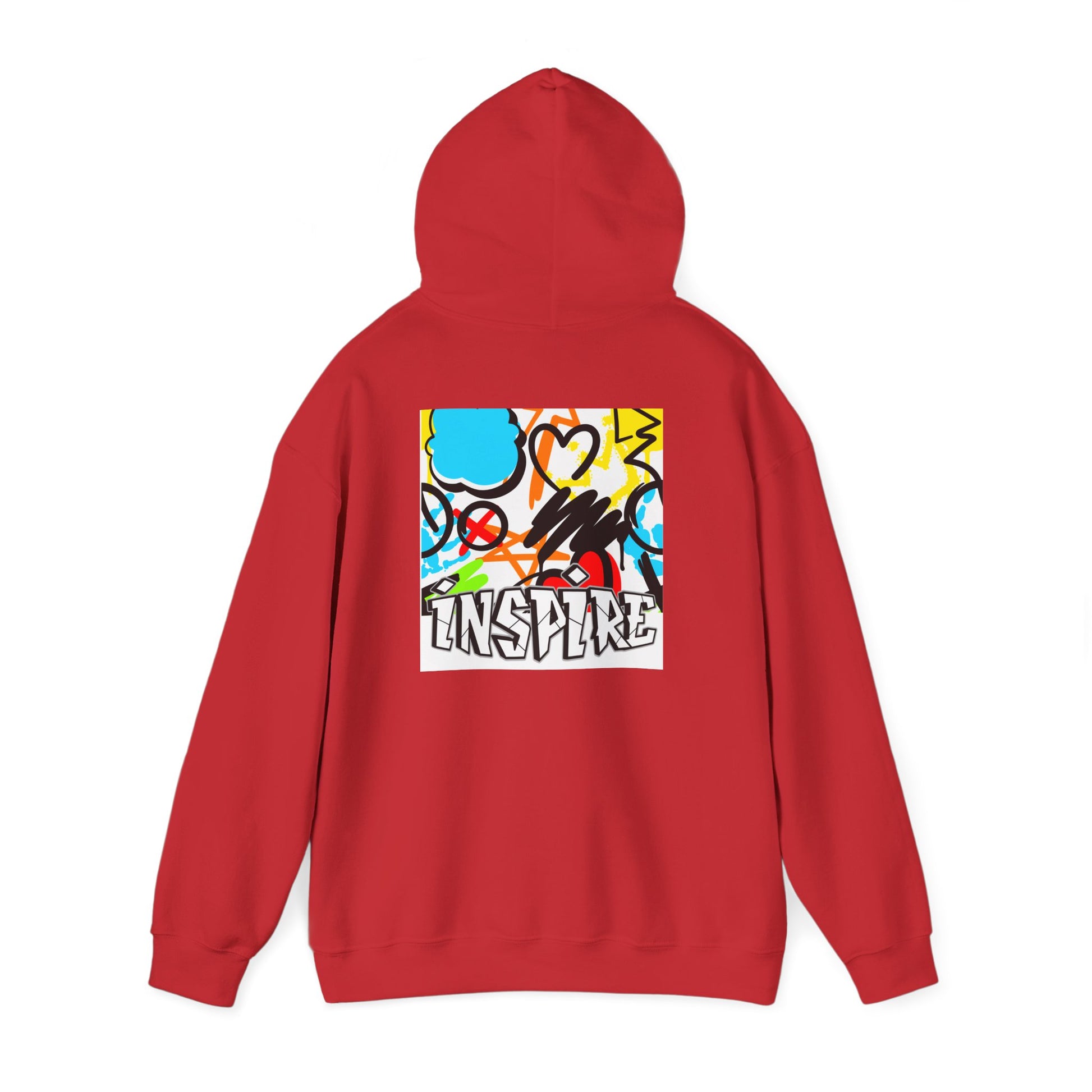 Inspire Street Art Hoodie — Colorful Graffiti Graphic Pullover