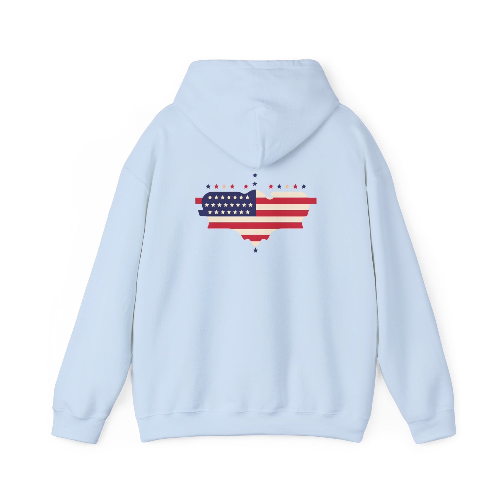 Patriotic Heart Hooded Sweatshirt