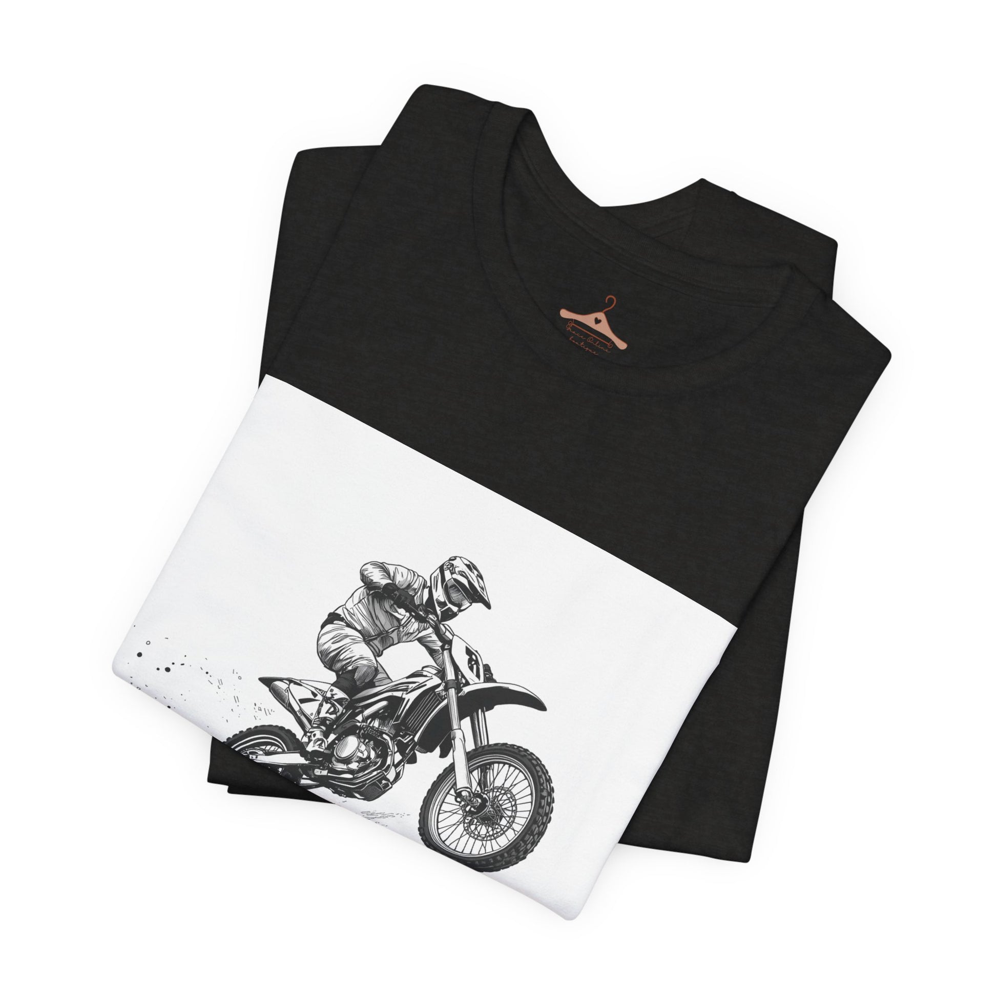 Motocross Jump Tee — Dirt Bike Rider Mountain Graphic T-Shirt