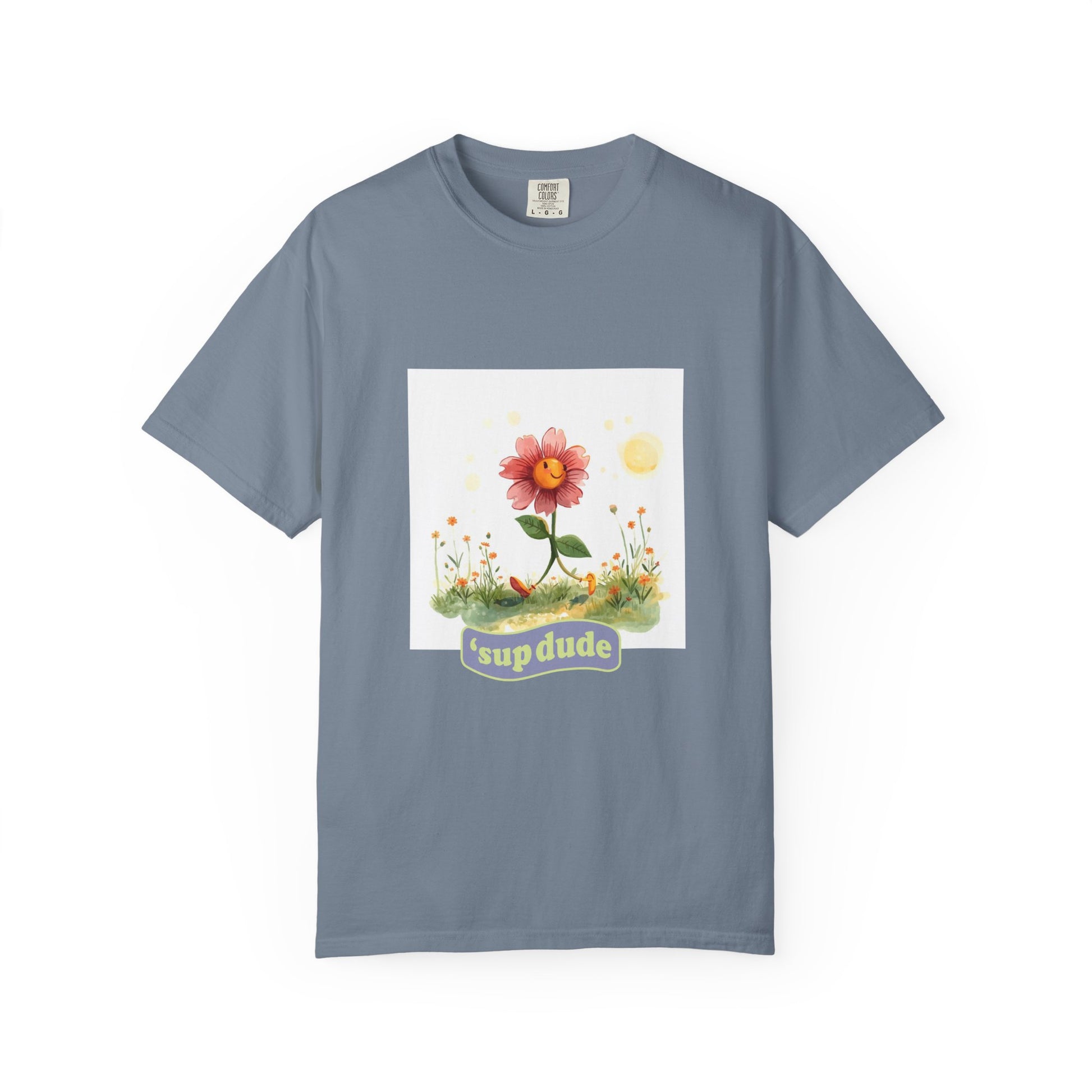Sup Dude Flower Graphic T-Shirt