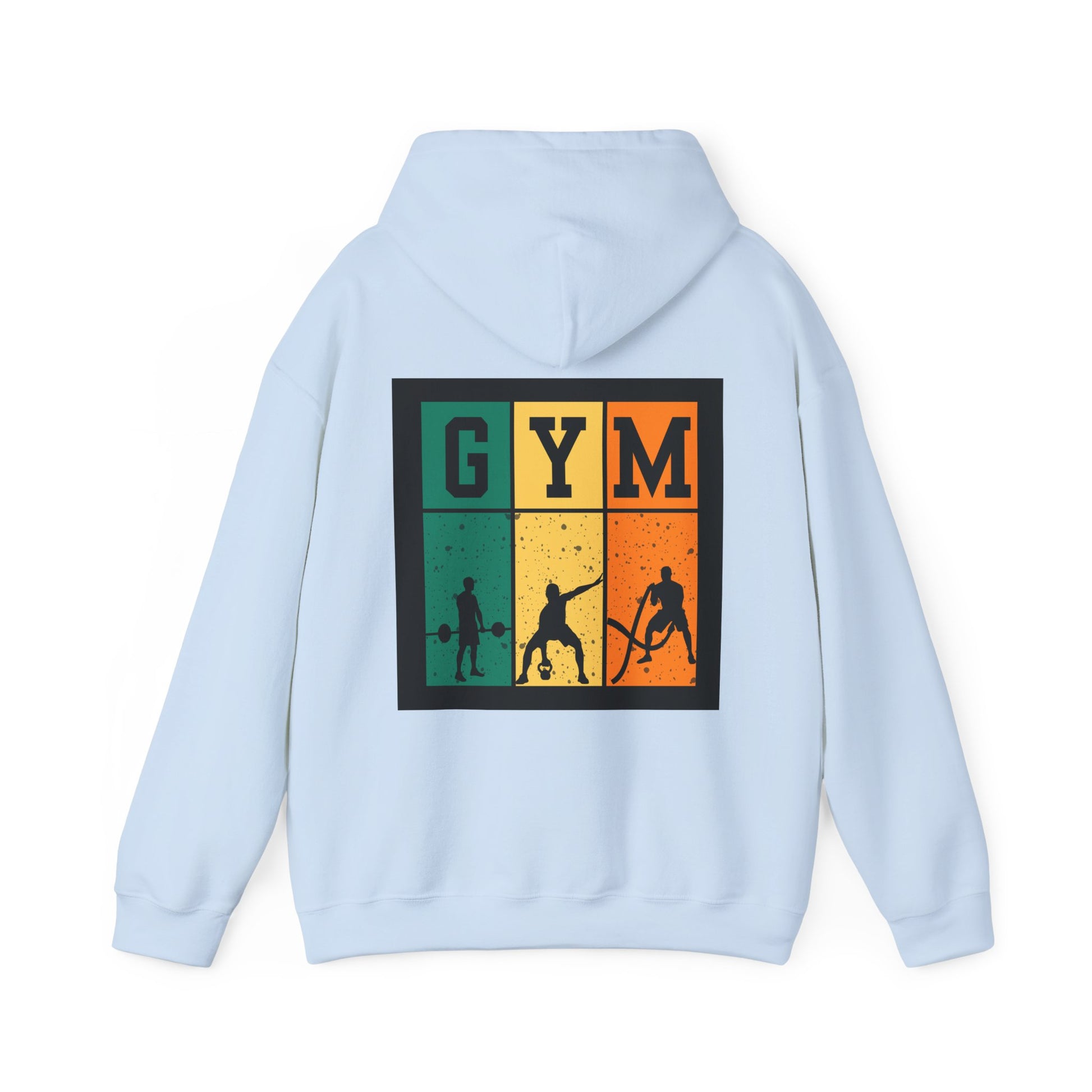 Gym Motivation Unisex Heavy Blend Hooded Sweatshirt, Workout Pullover, Fitness Gift