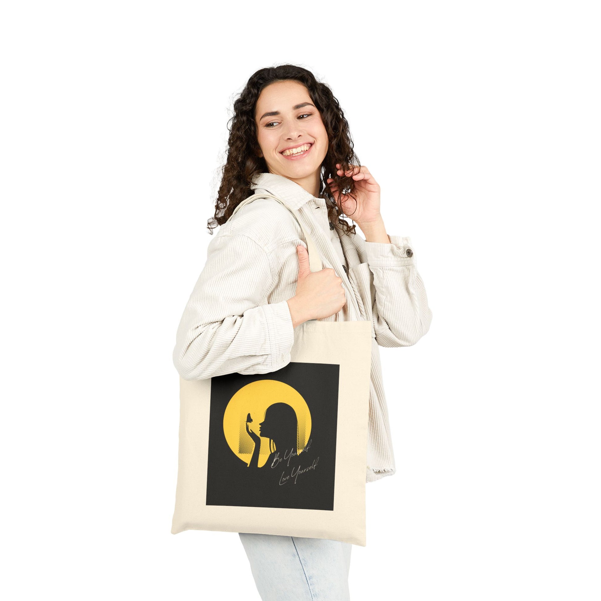 Chic Cotton Canvas Tote Bag - Stylish Eco-Friendly Shopper, Perfect for Everyday Use