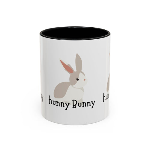 Adorable Bunny Coffee Mug with 'hunny Bunny' Design