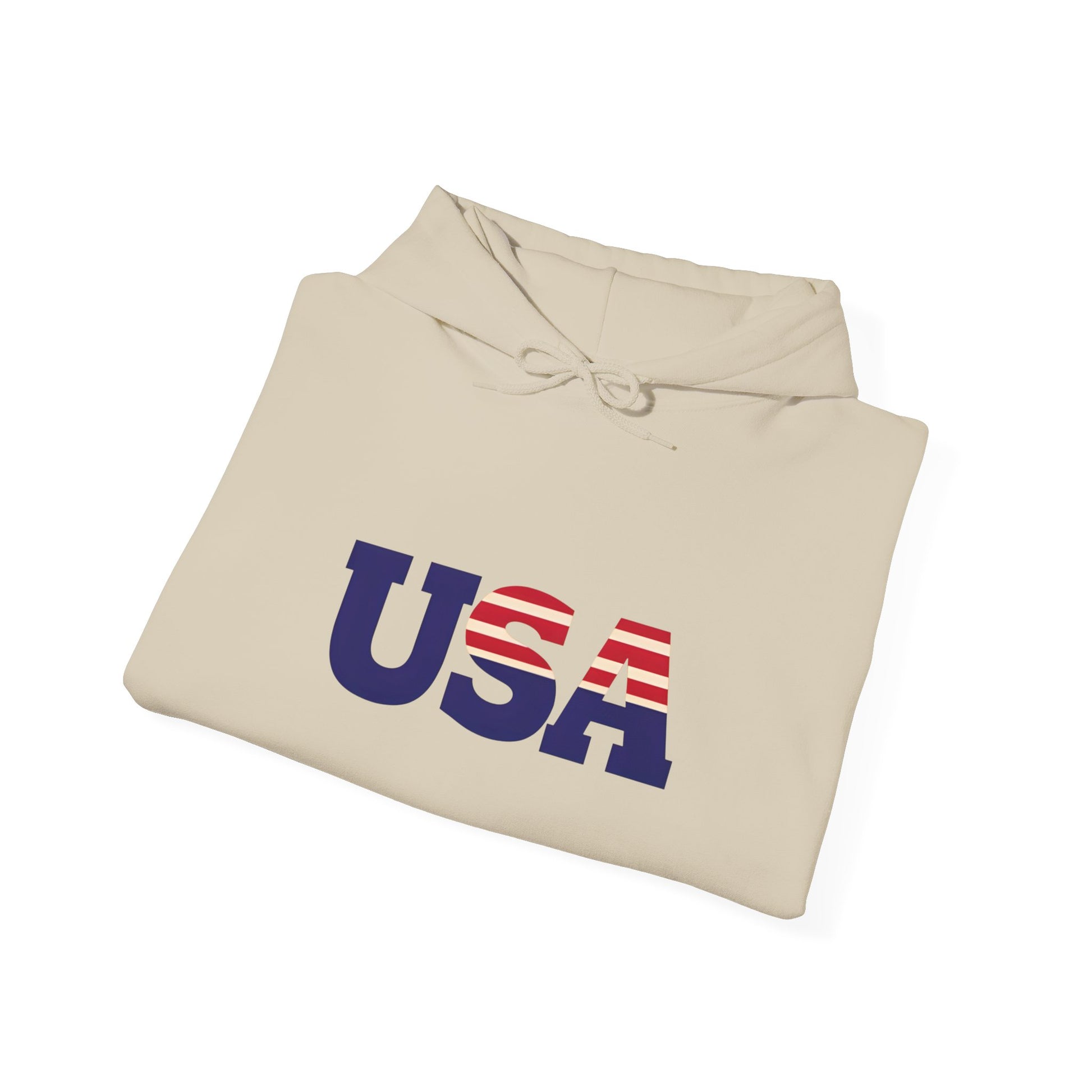 USA Flag Hoodie - Unisex Heavy Blend™ Sweatshirt