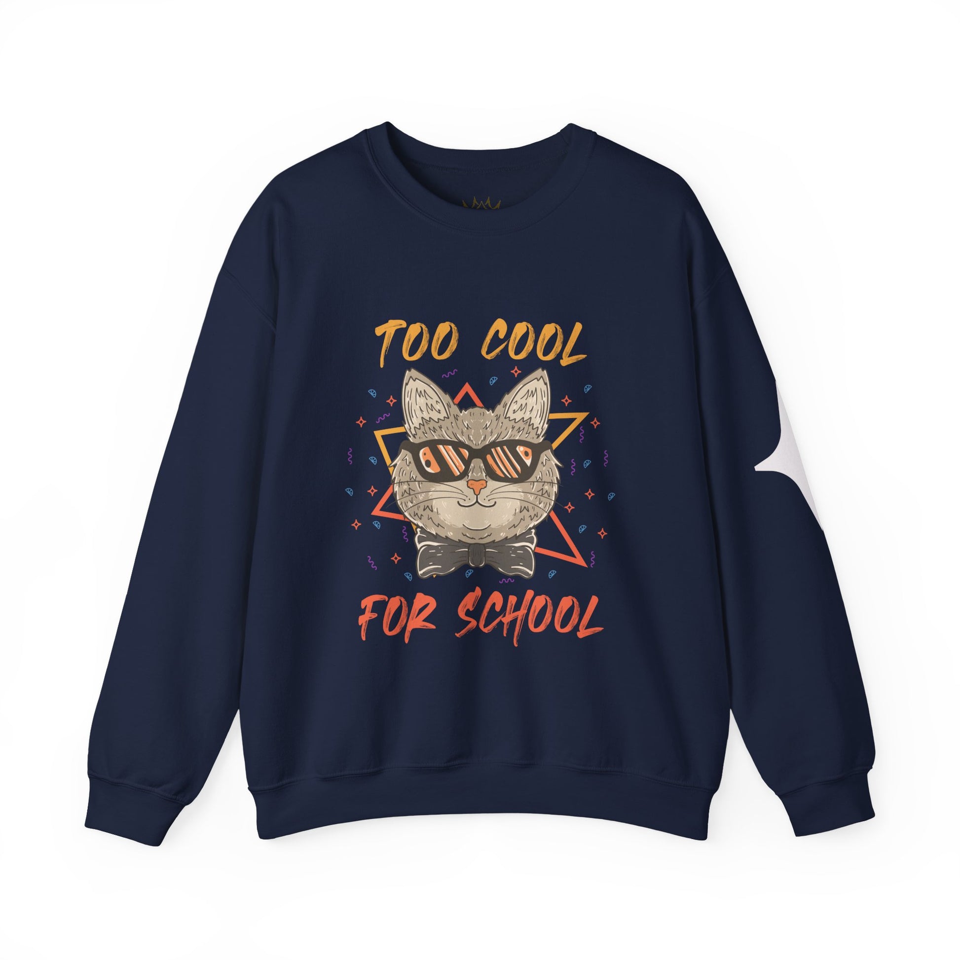 Cool Cat Crewneck Sweatshirt | Funny Cat Apparel