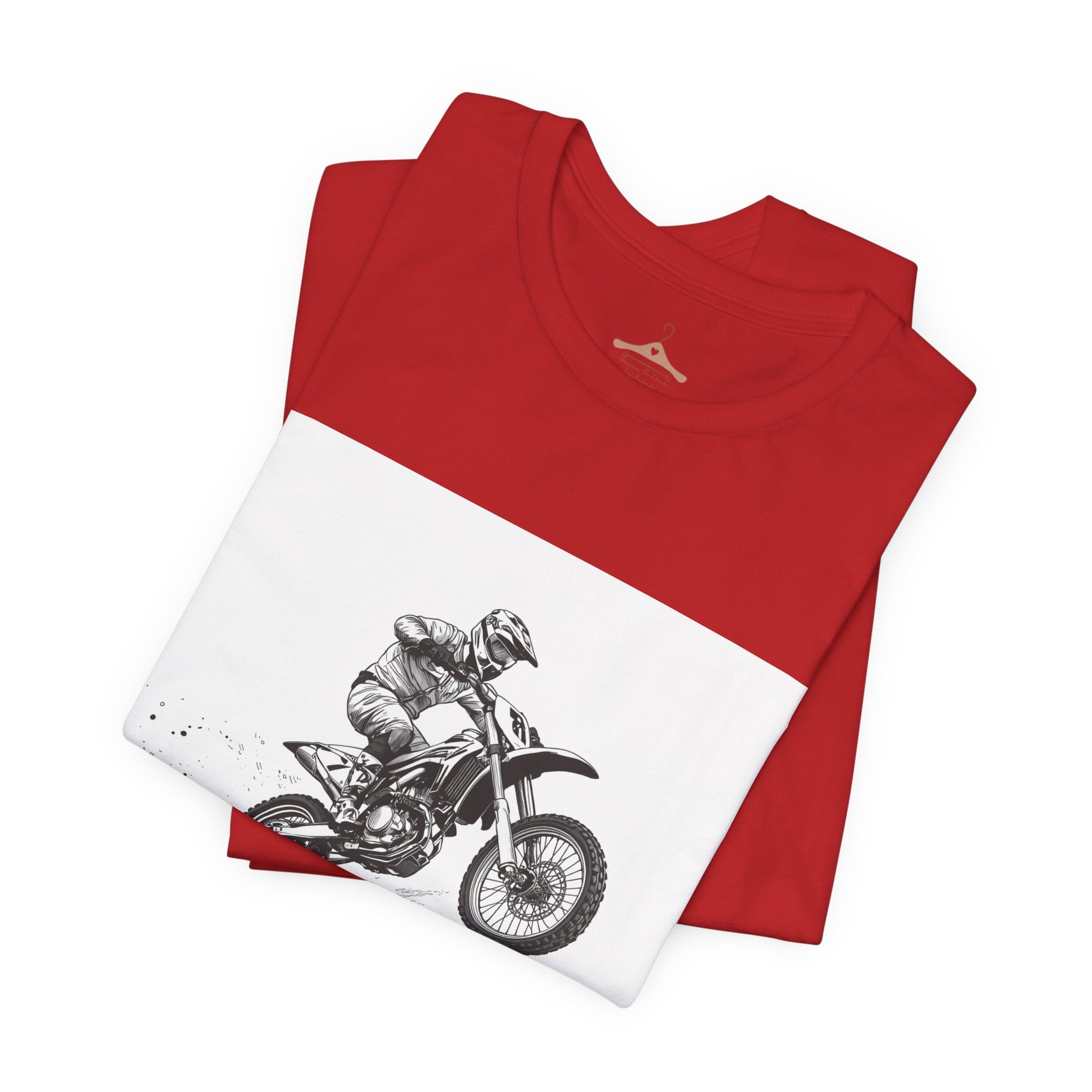 Motocross Jump Tee — Dirt Bike Rider Mountain Graphic T-Shirt