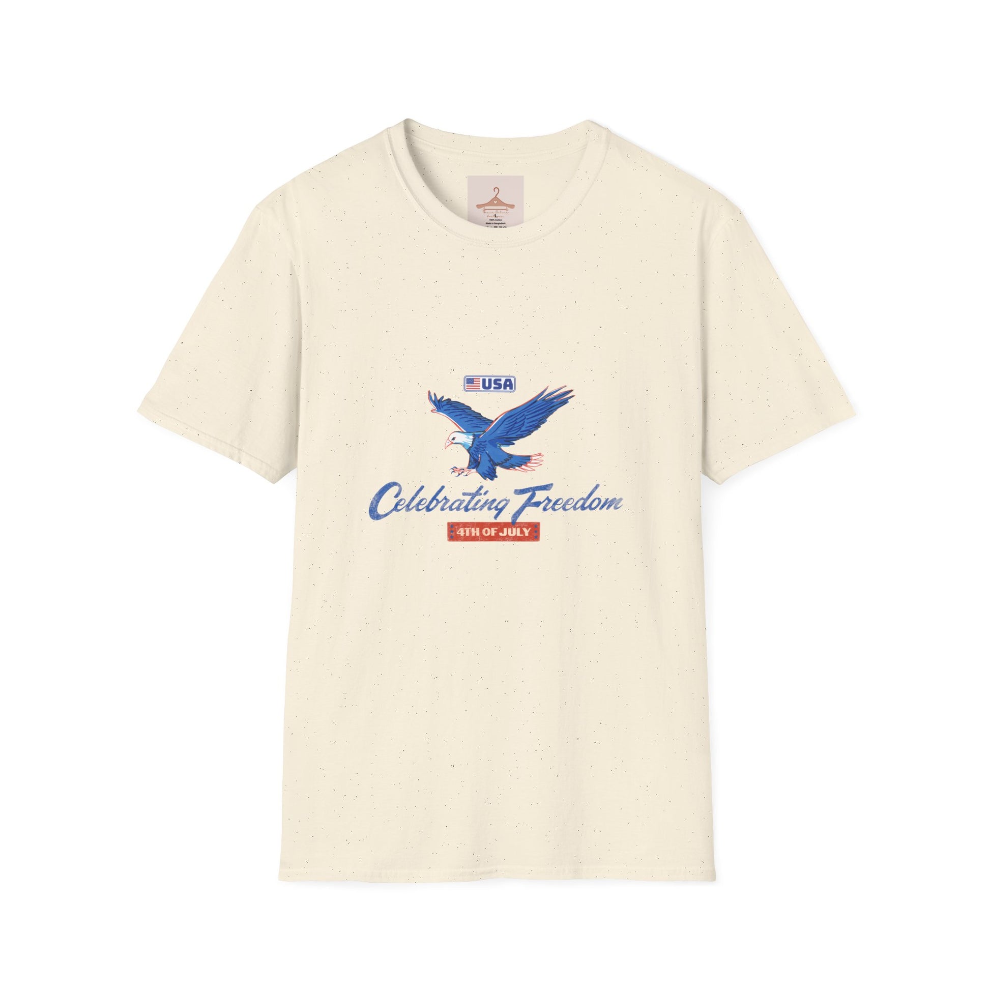 Patriotic Eagle T-Shirt — "Celebrating Freedom" USA Graphic Tee
