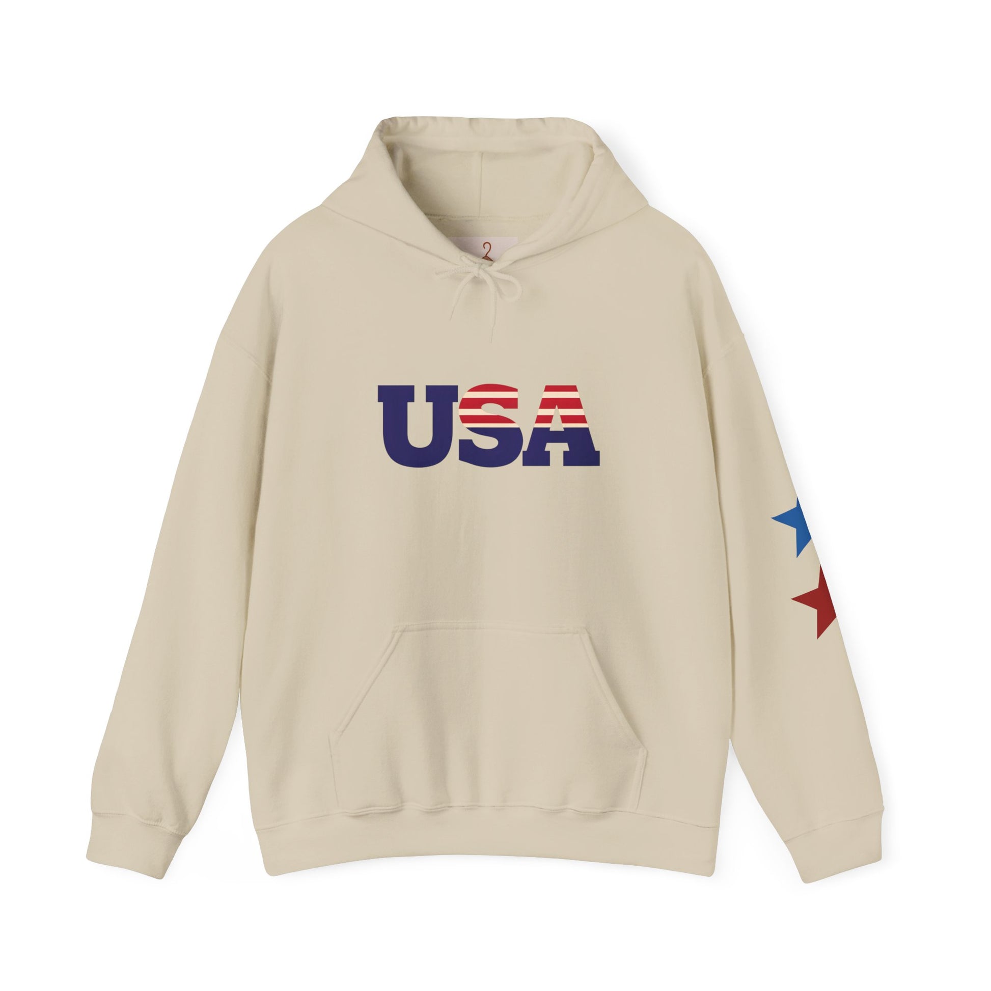 USA Flag Hoodie - Unisex Heavy Blend™ Sweatshirt