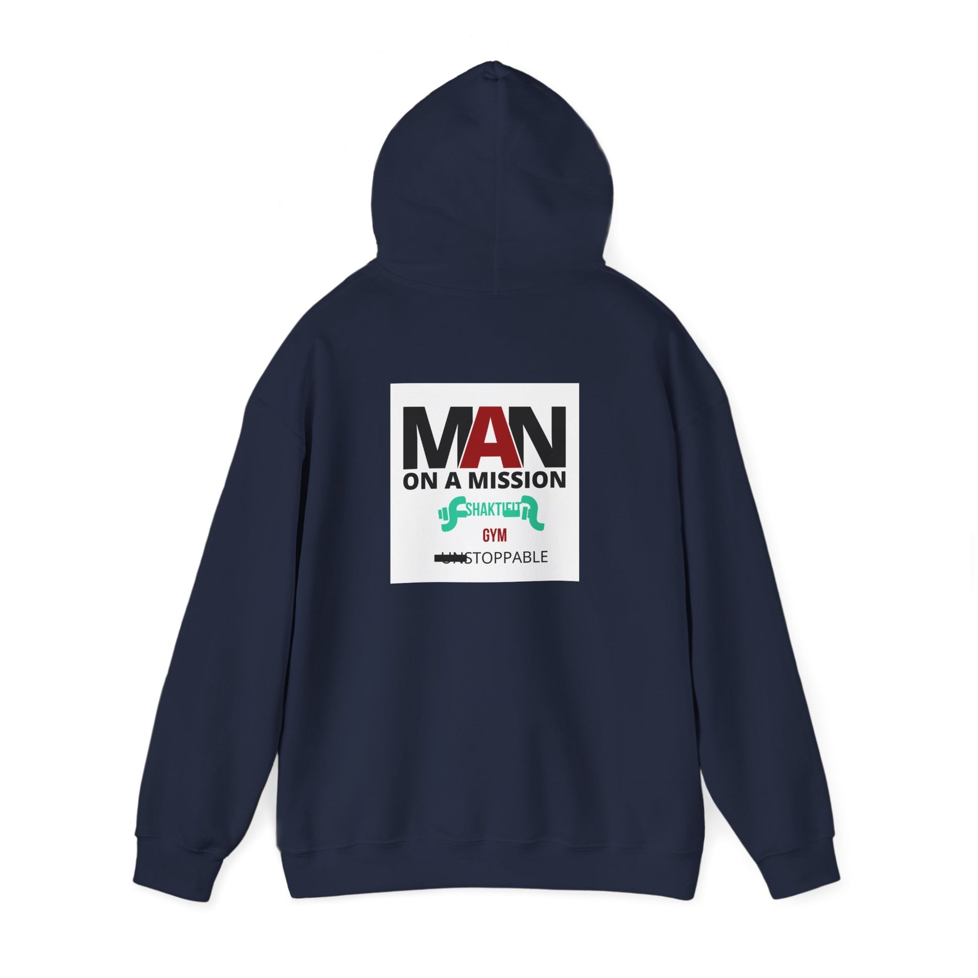 Motivational Hoodie for Men, ‘MAN ON A MISSION’ Sweatshirt