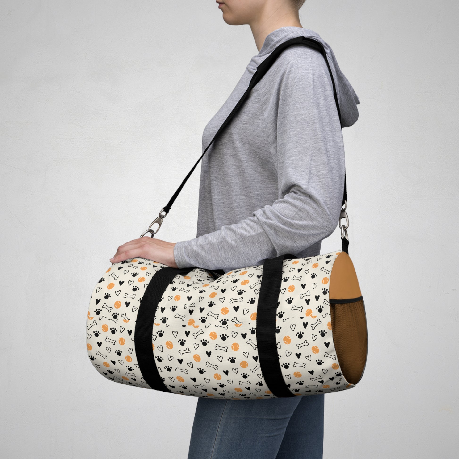 Pet Lover Duffel Bag - Cute Dog Prints for Travel, Gym, Overnight, Animal Lovers, Gifts