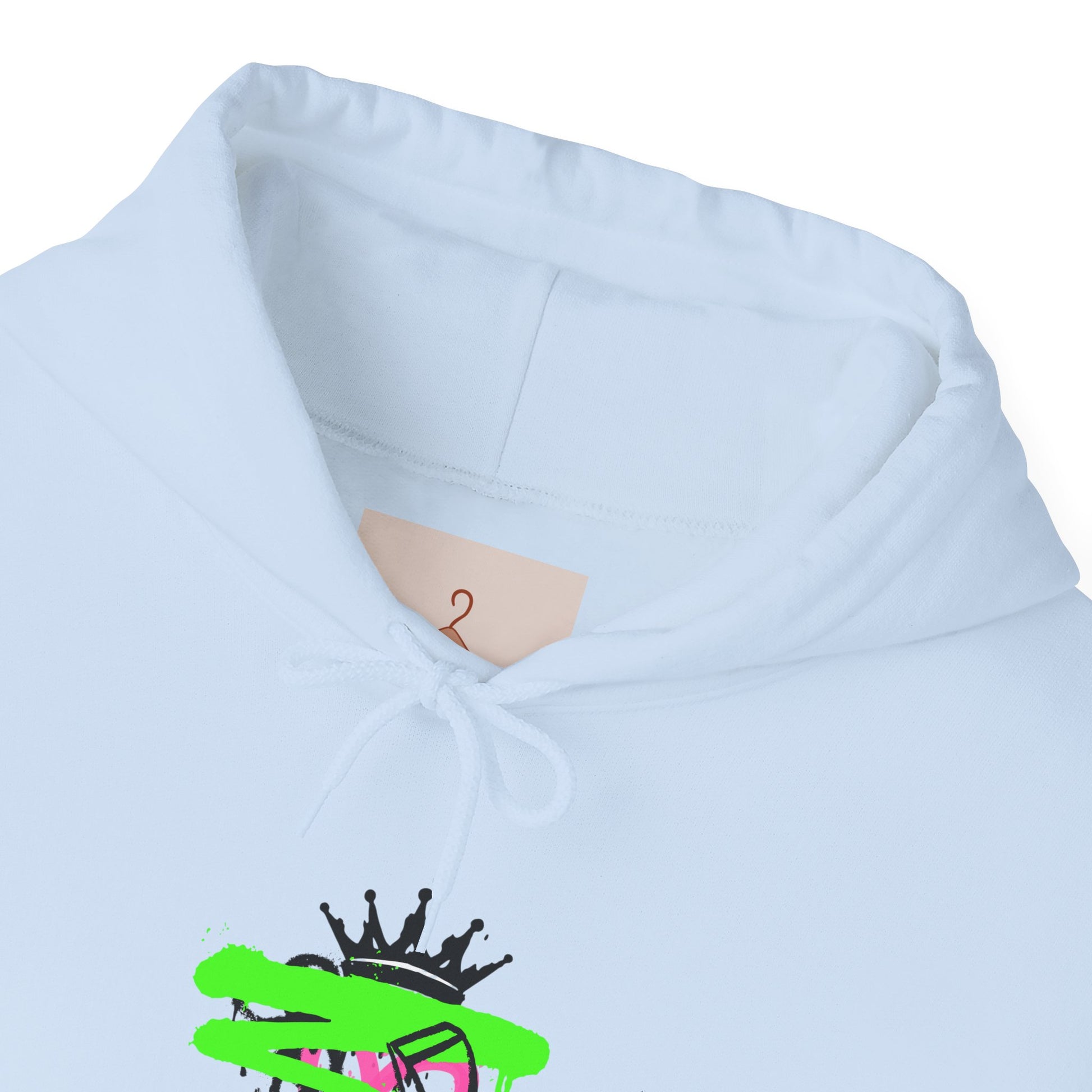 Crowned Snake Hoodie — Neon Green Graffiti Snake Pullover