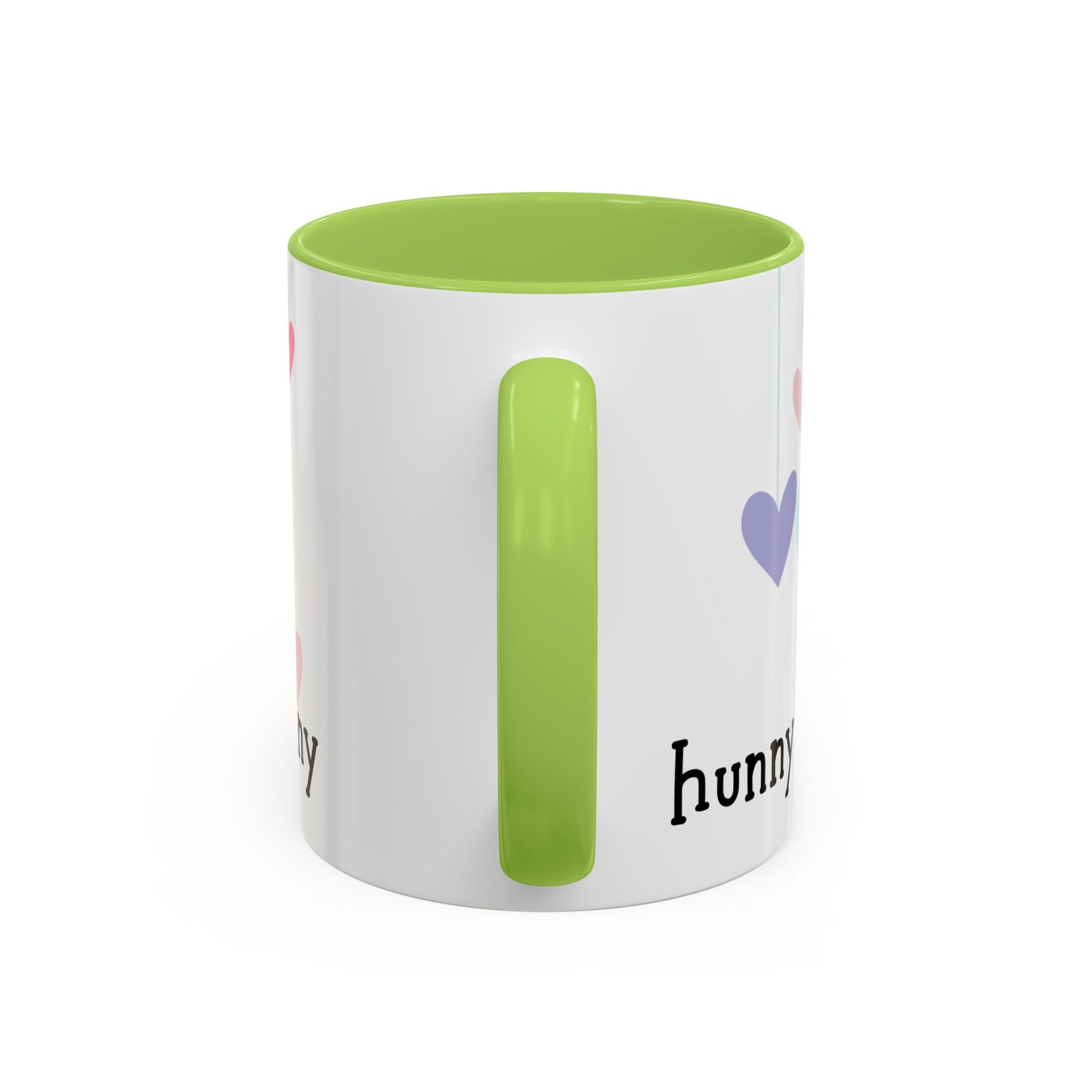 Cute Heart Hanging Accent Coffee Mug for Bunny Lovers