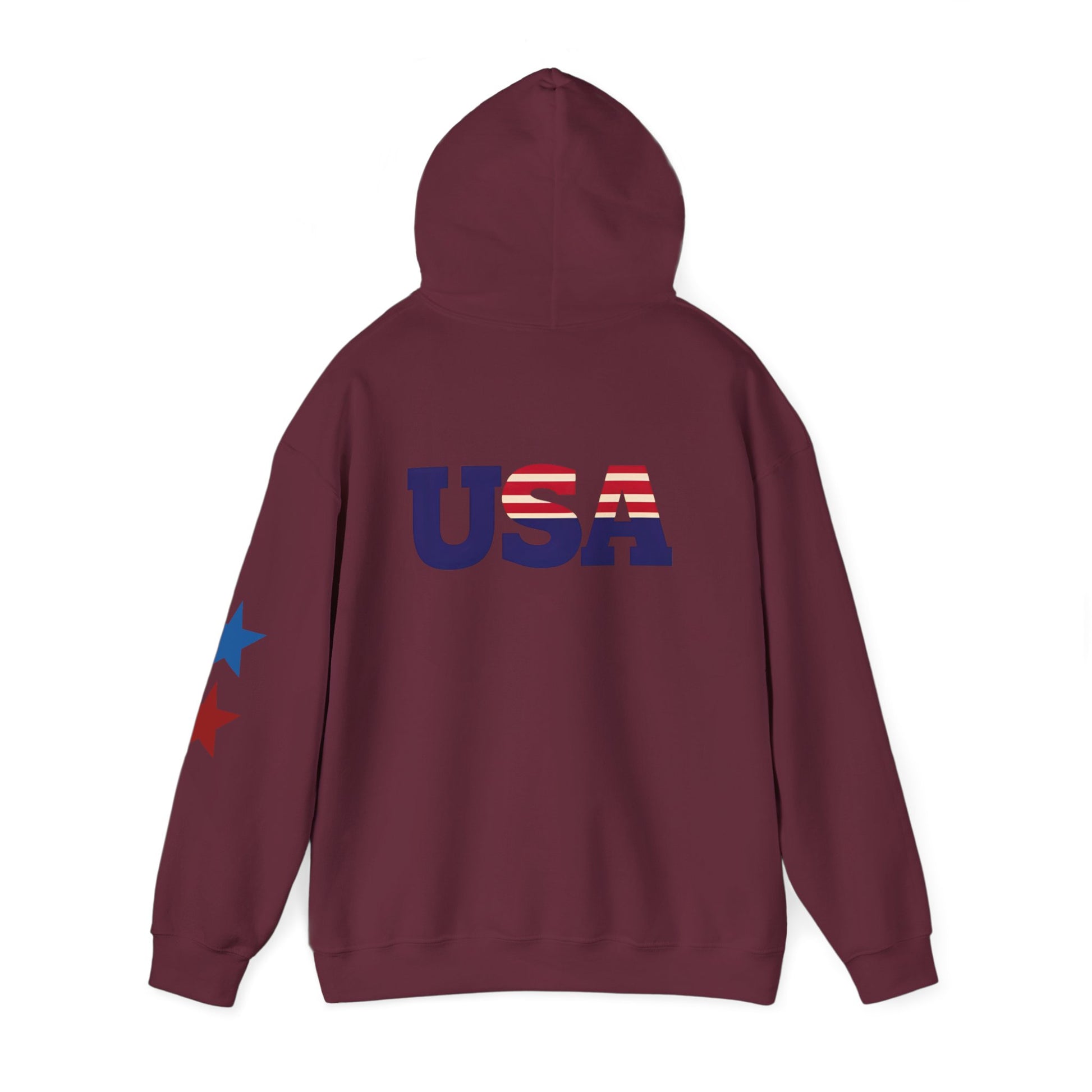 USA Flag Hoodie - Unisex Heavy Blend™ Sweatshirt