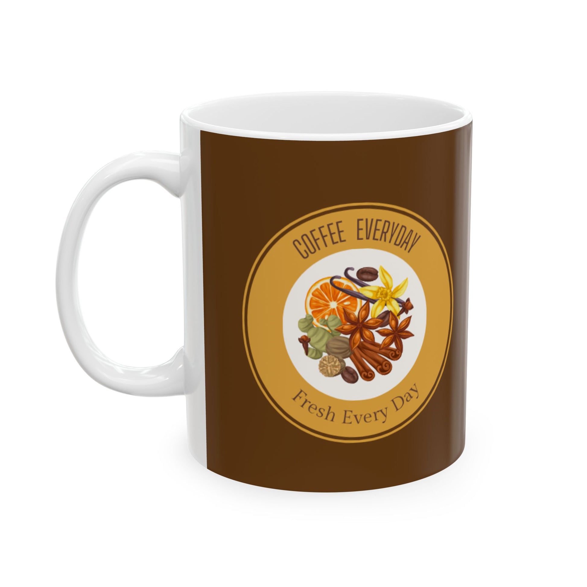 Coffee Lovers Ceramic Mug  Holiday Mug