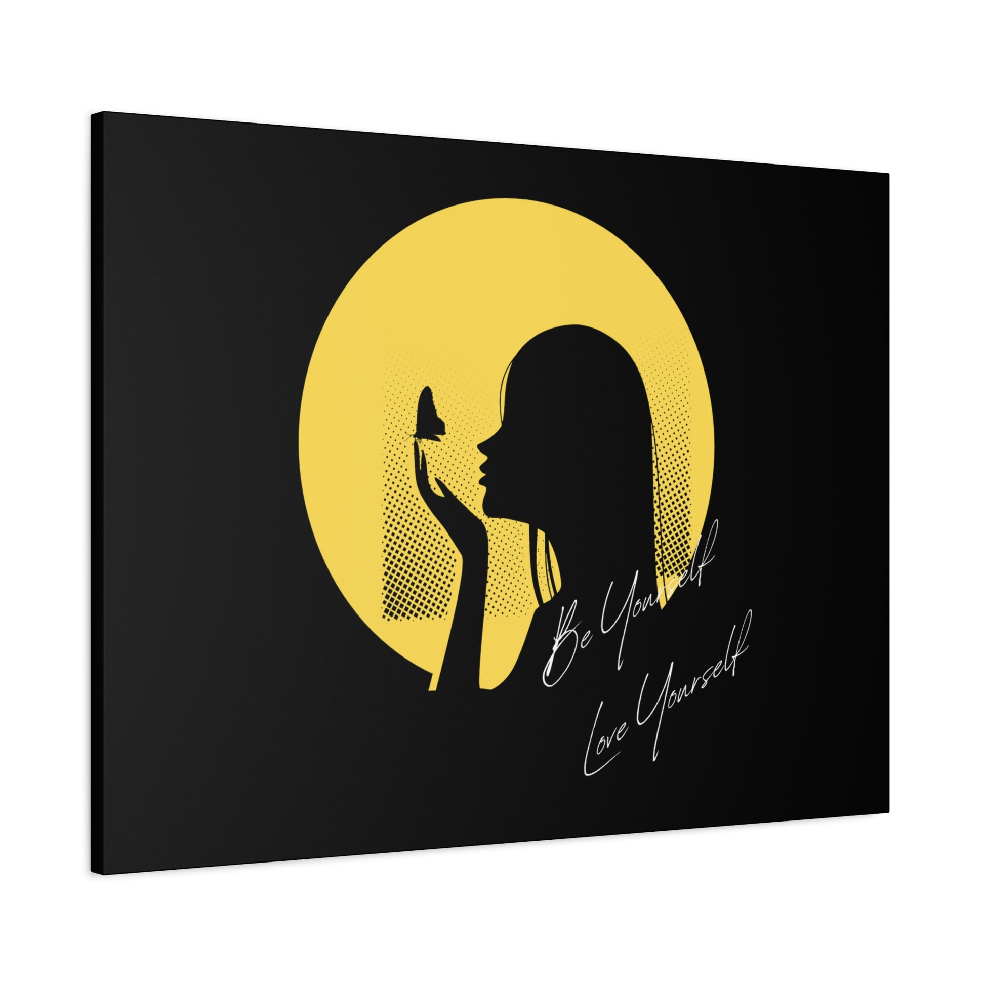 Inspirational Canvas Art, Self-Love Decor, Motivational Wall Art, Butterfly Print