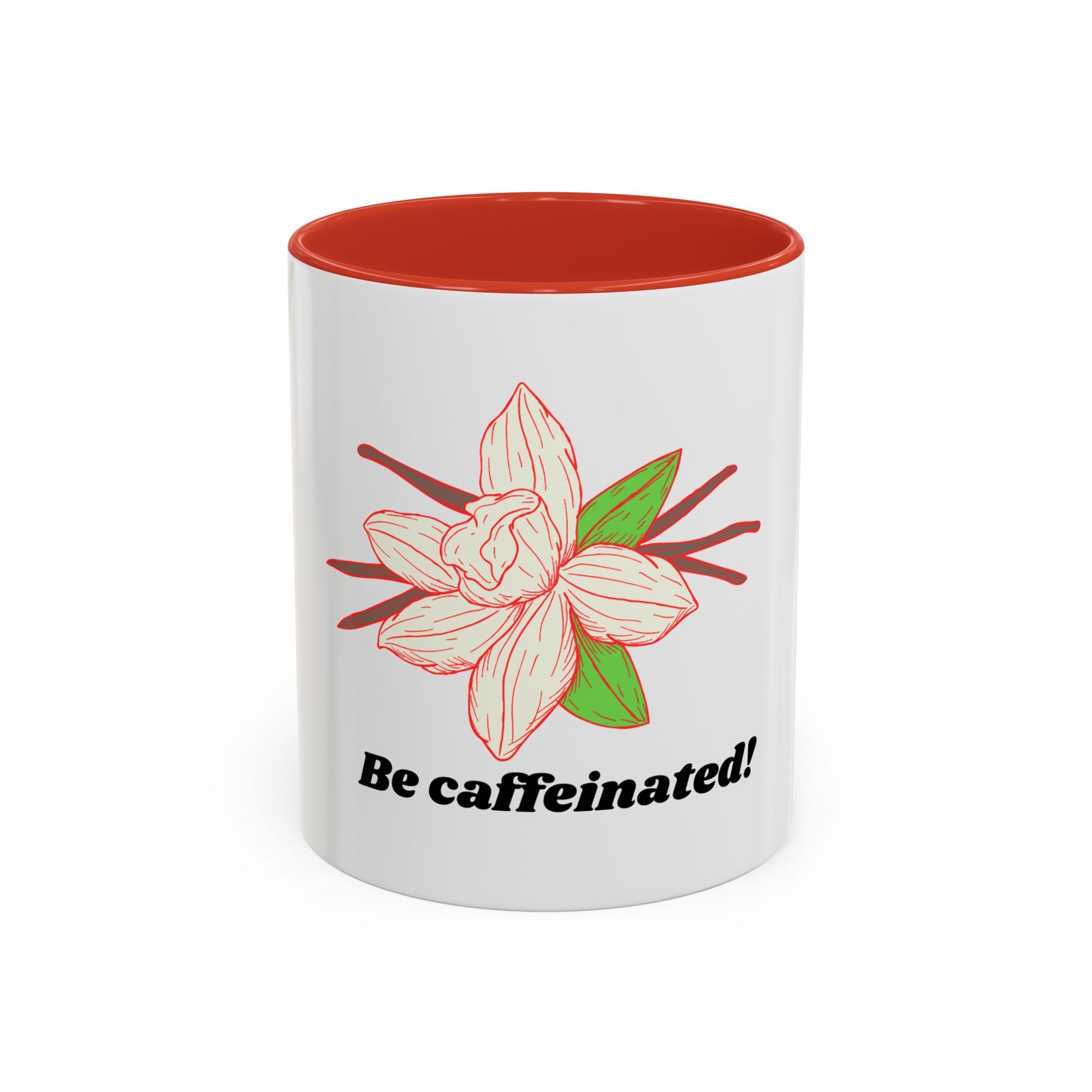 Caffeinated Floral Coffee Mug: Perfect Gift for Coffee Lovers