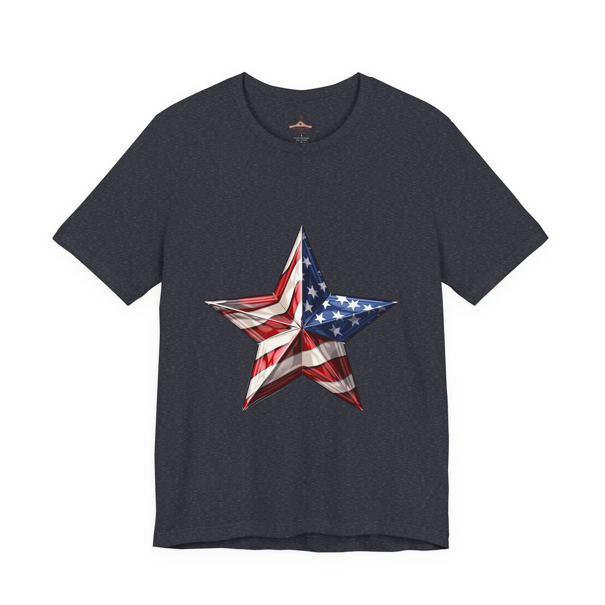 American Flag Star T-Shirt — Patriotic USA Graphic Tee