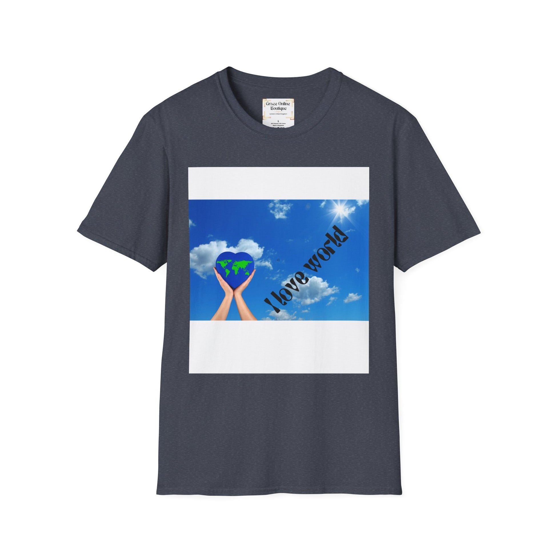 Earth Love T-Shirt, Unisex Tee, Softstyle Shirt