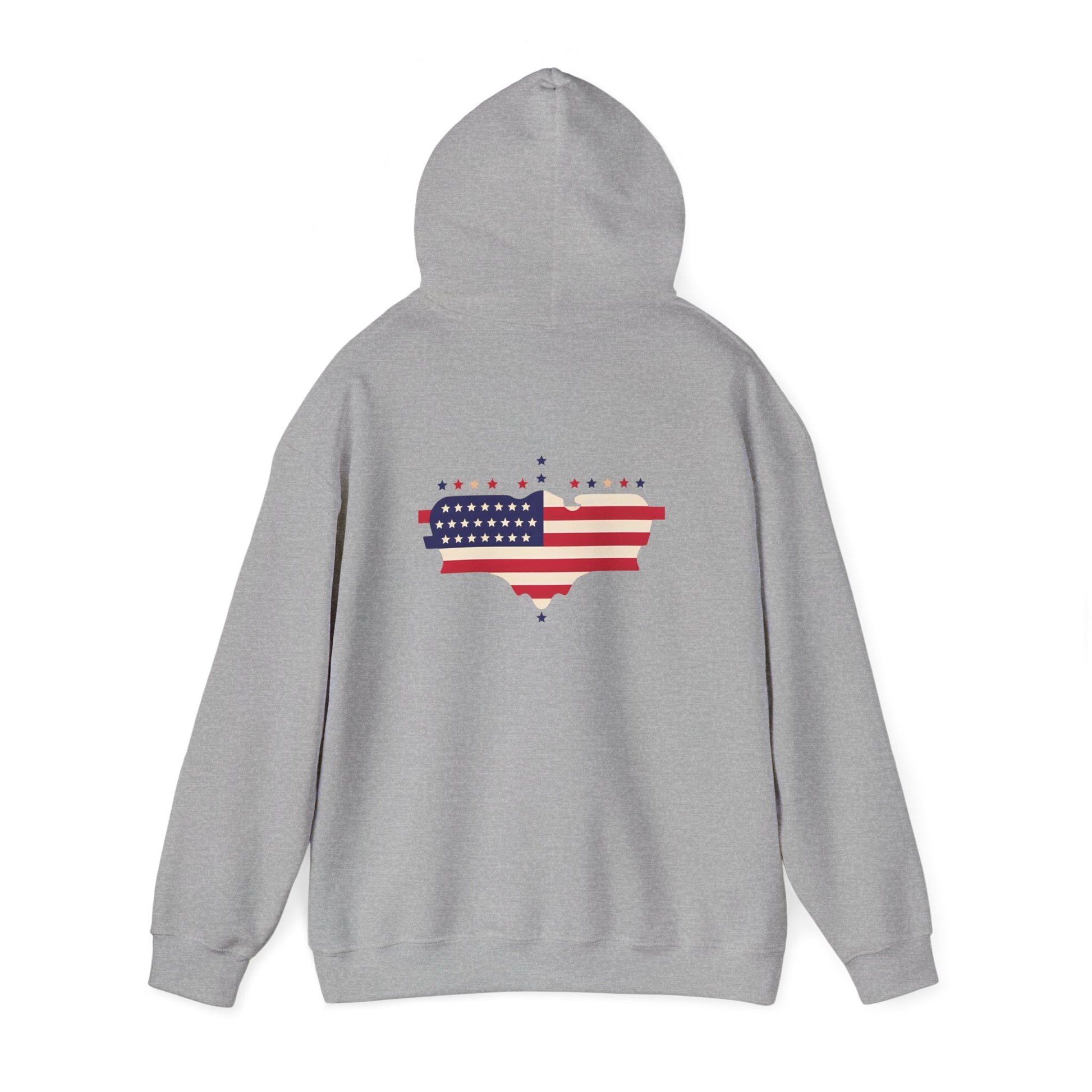 Patriotic Heart Hooded Sweatshirt