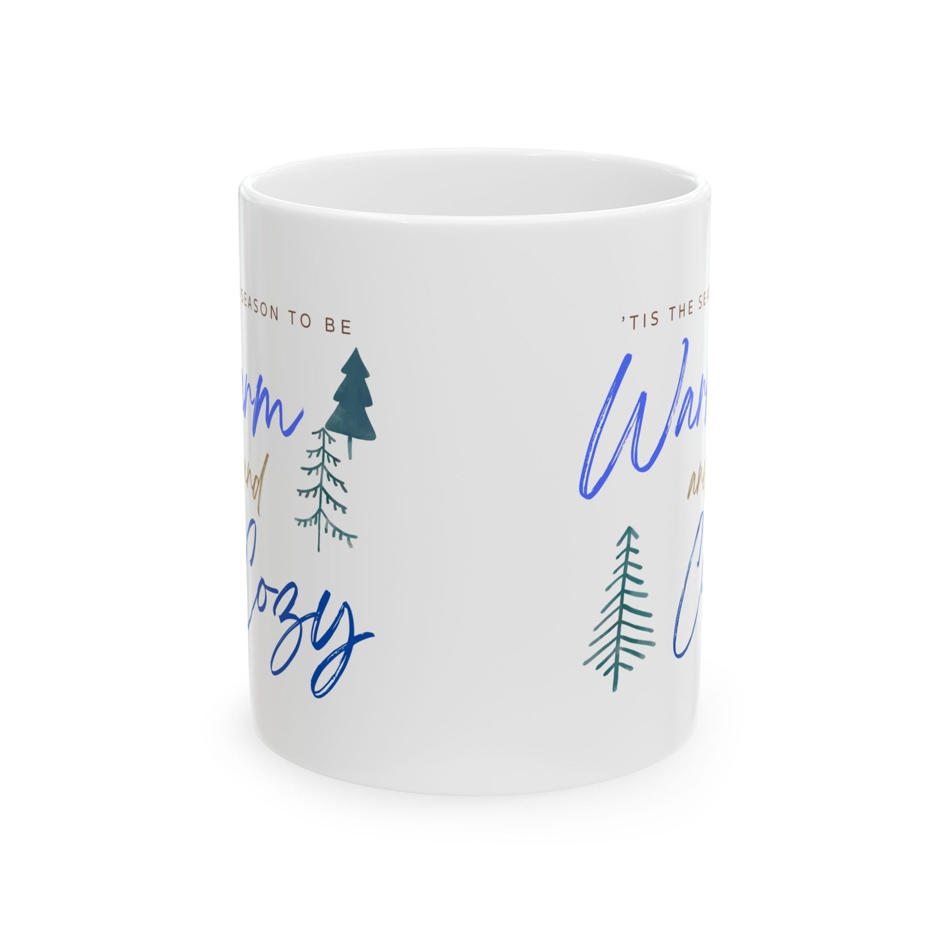 Whimsical Cozy Ceramic Mug, Perfect for Holiday Cheer