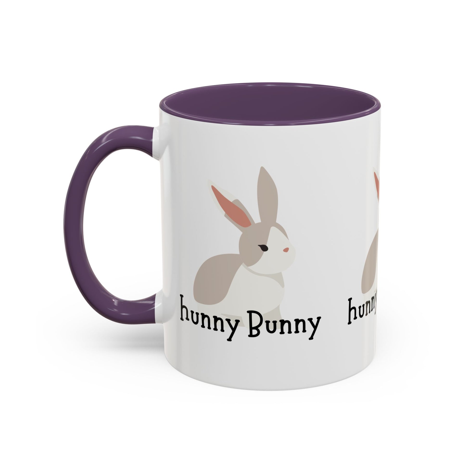 Adorable Bunny Coffee Mug with 'hunny Bunny' Design
