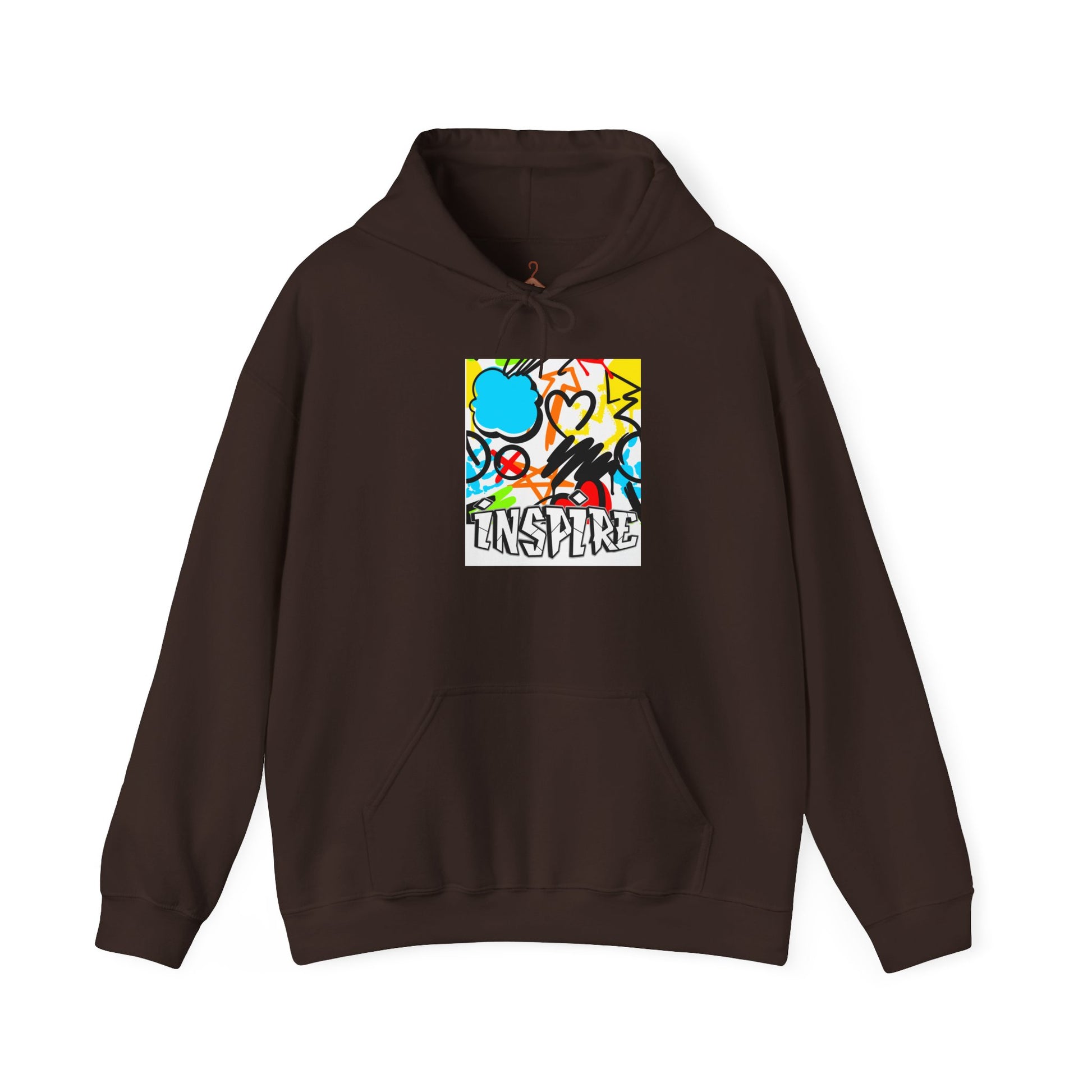 Inspire Street Art Hoodie — Colorful Graffiti Graphic Pullover
