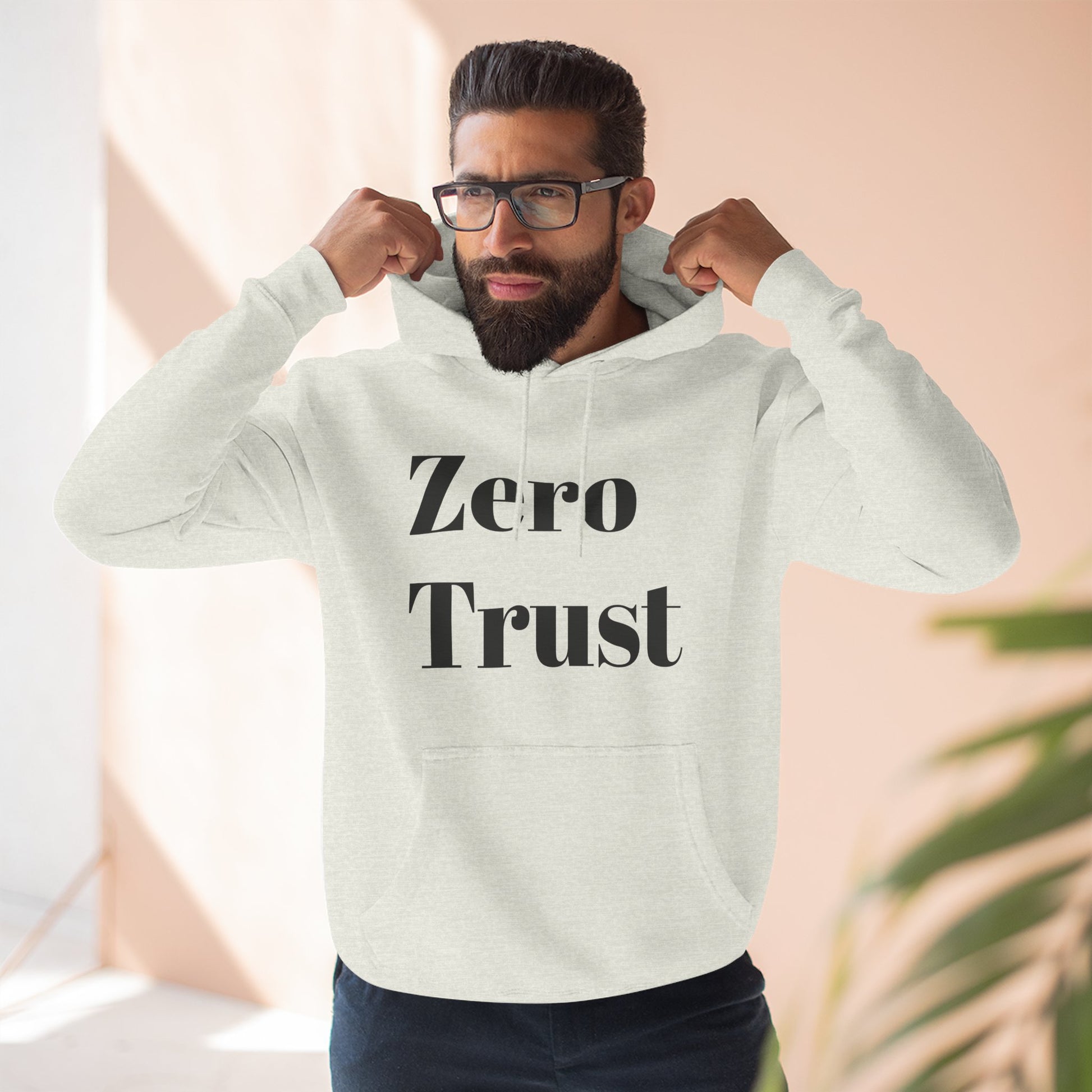 Urban Minimalist Fleece Hoodie - Zero Trust