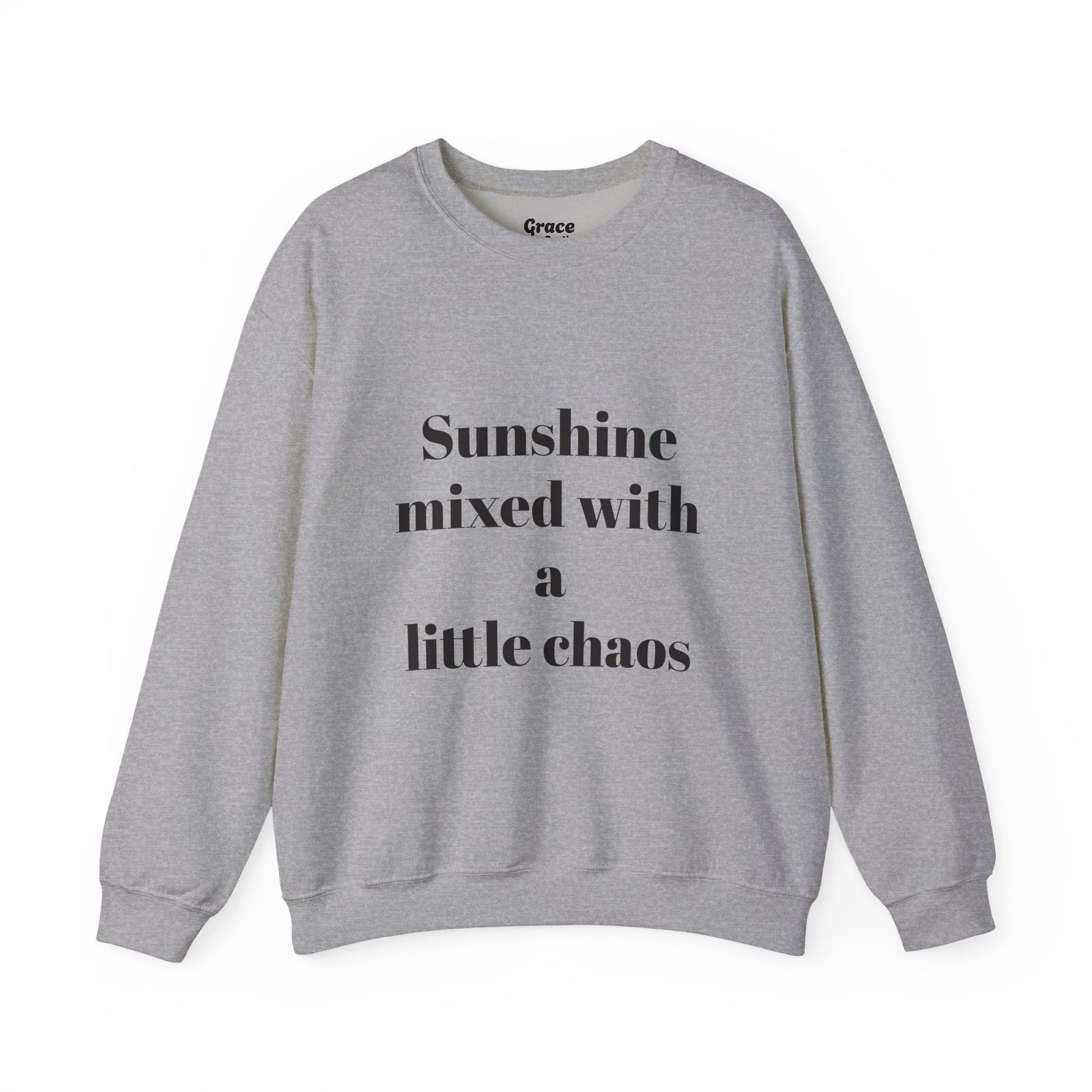 Sunshine Mixed With a Little Chaos Crewneck Sweatshirt
