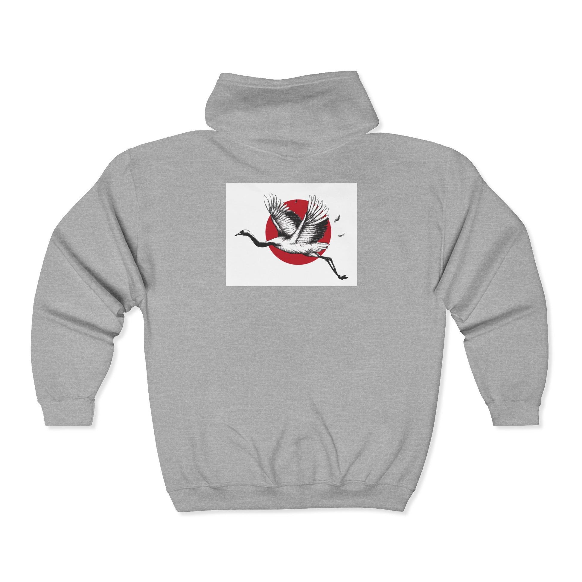 Unisex Hooded Sweatshirt with Floral Design | Cozy Zip-Up Hoodie for Nature Lovers