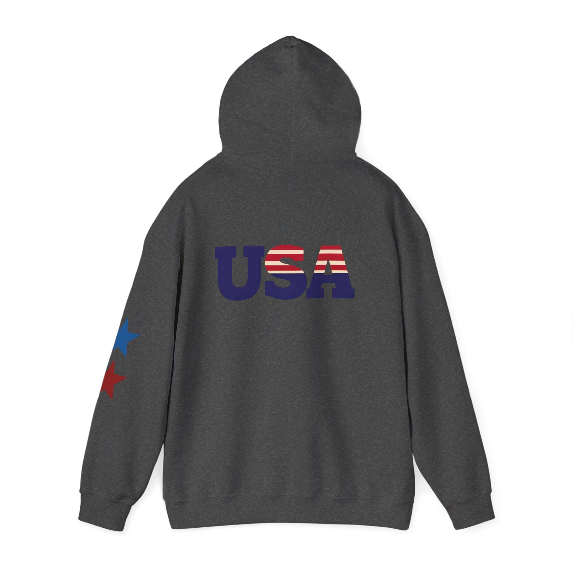 USA Flag Hoodie - Unisex Heavy Blend™ Sweatshirt