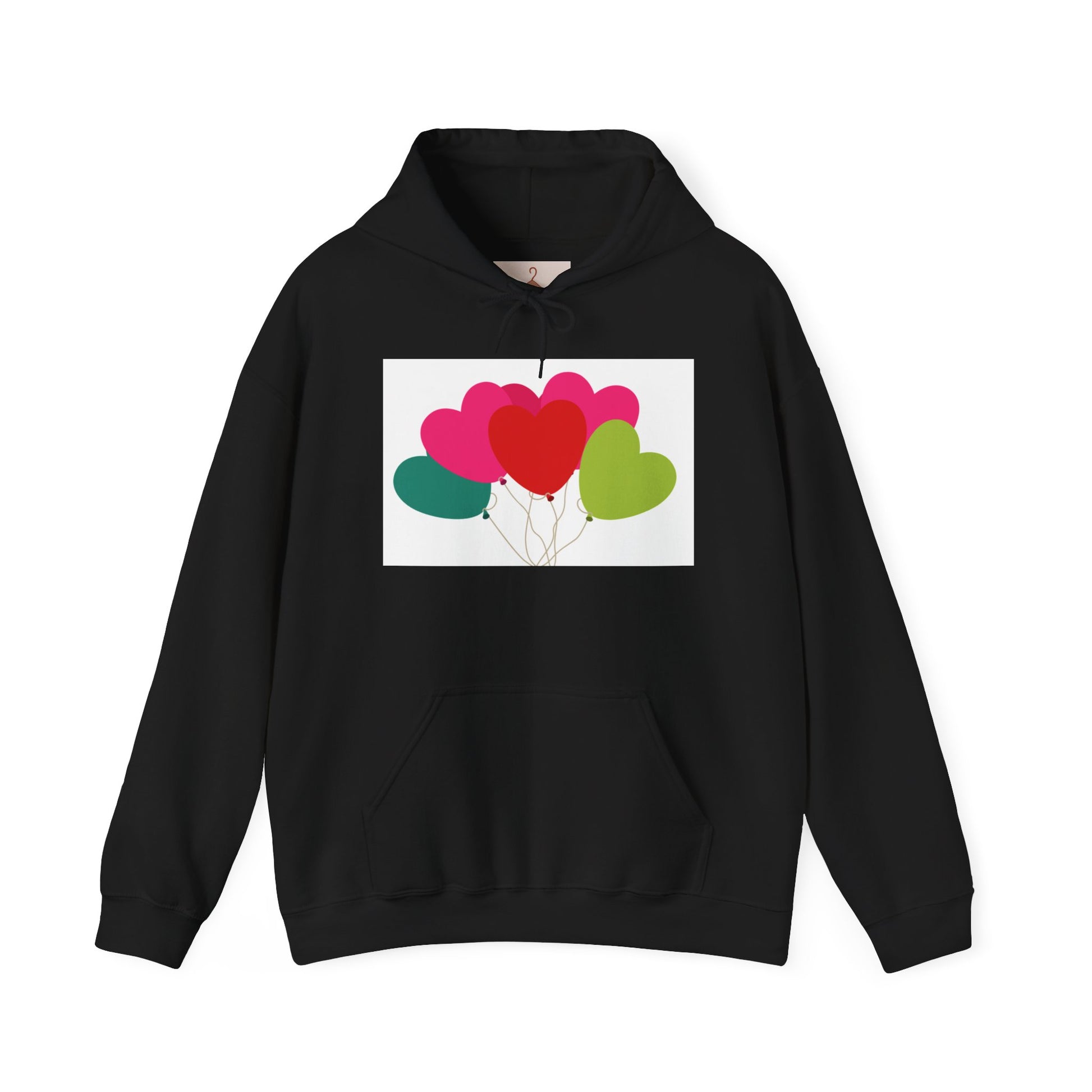 Heart Balloon Unisex Hoodie | Cozy Gift for Valentine's Day