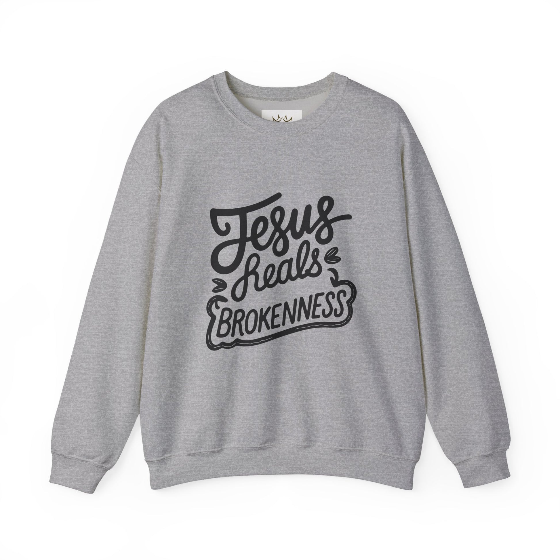 Christian Inspirational Crewneck Sweatshirt - Unisex Religious Gift for Faith, Jesus