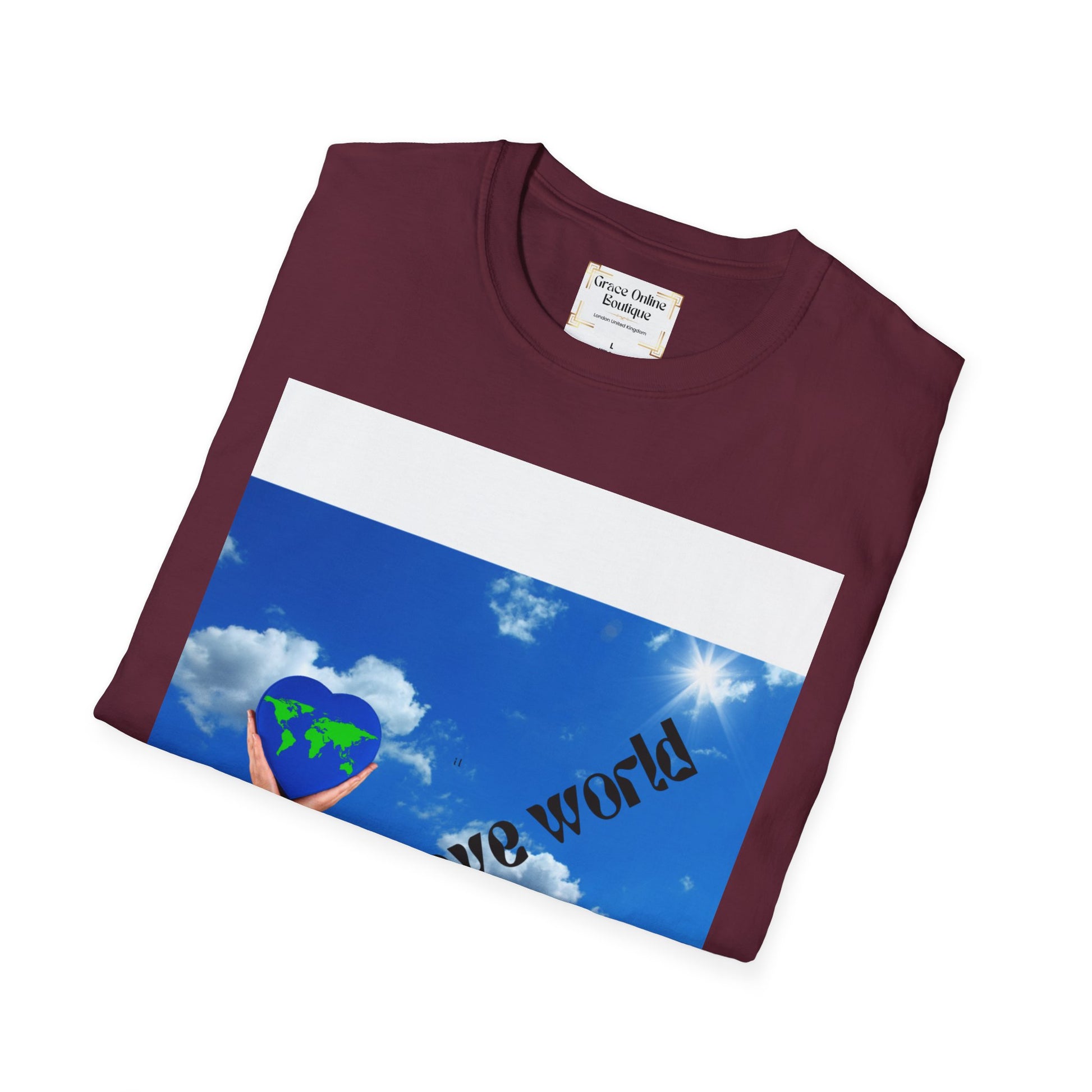 Earth Love T-Shirt, Unisex Tee, Softstyle Shirt