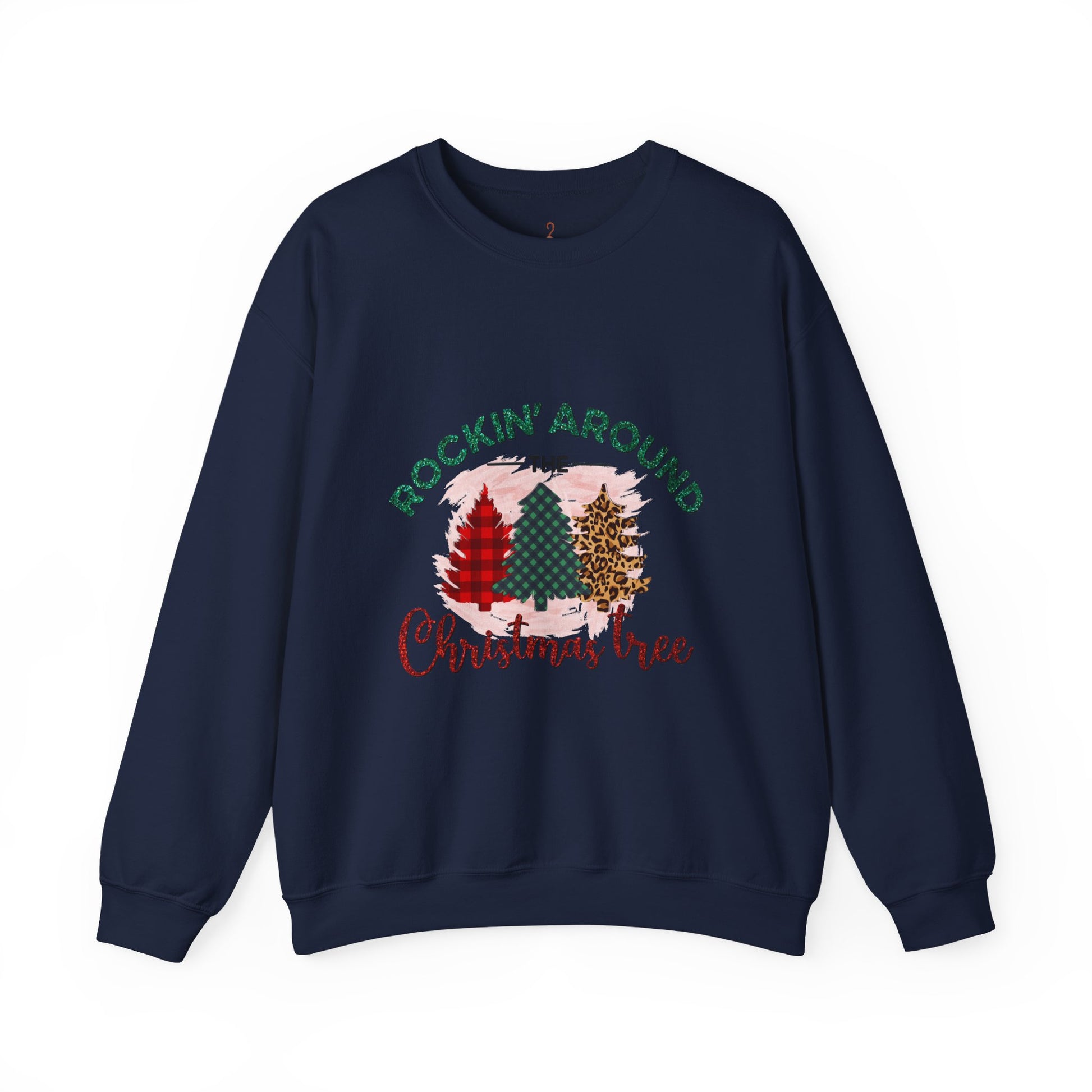 Rockin' Around the Christmas Tree Sweatshirt — Retro Holiday Crewneck